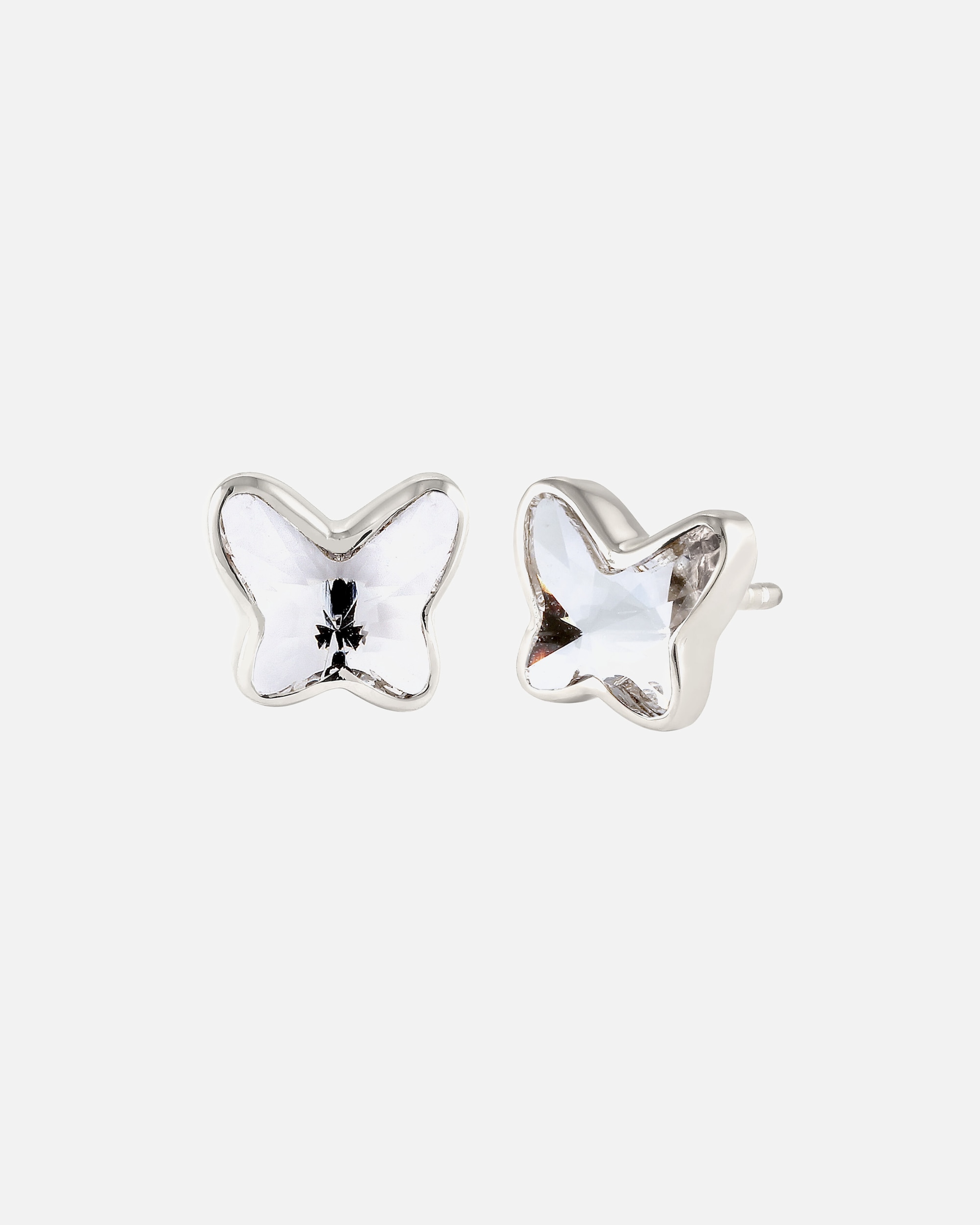 Orecchini di Femmina Elli Orecchino farfalla Cristalli di vetro Bianco 925 Sterling Silver silberfarben