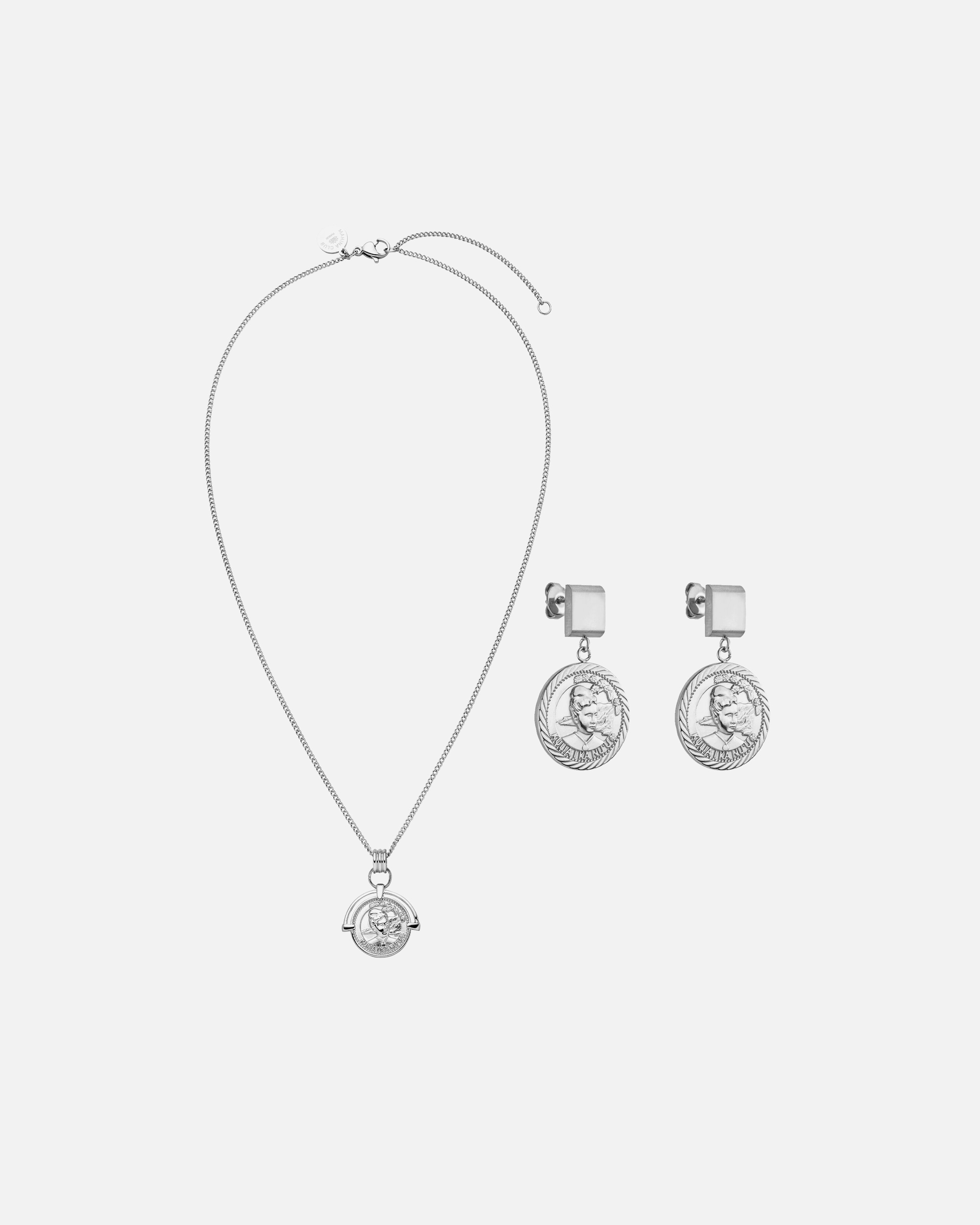 Set Gioielli di Femmina Purelei Mahina Club Lei Edition Set di gioielli 100% acciaio inossidabile Argento