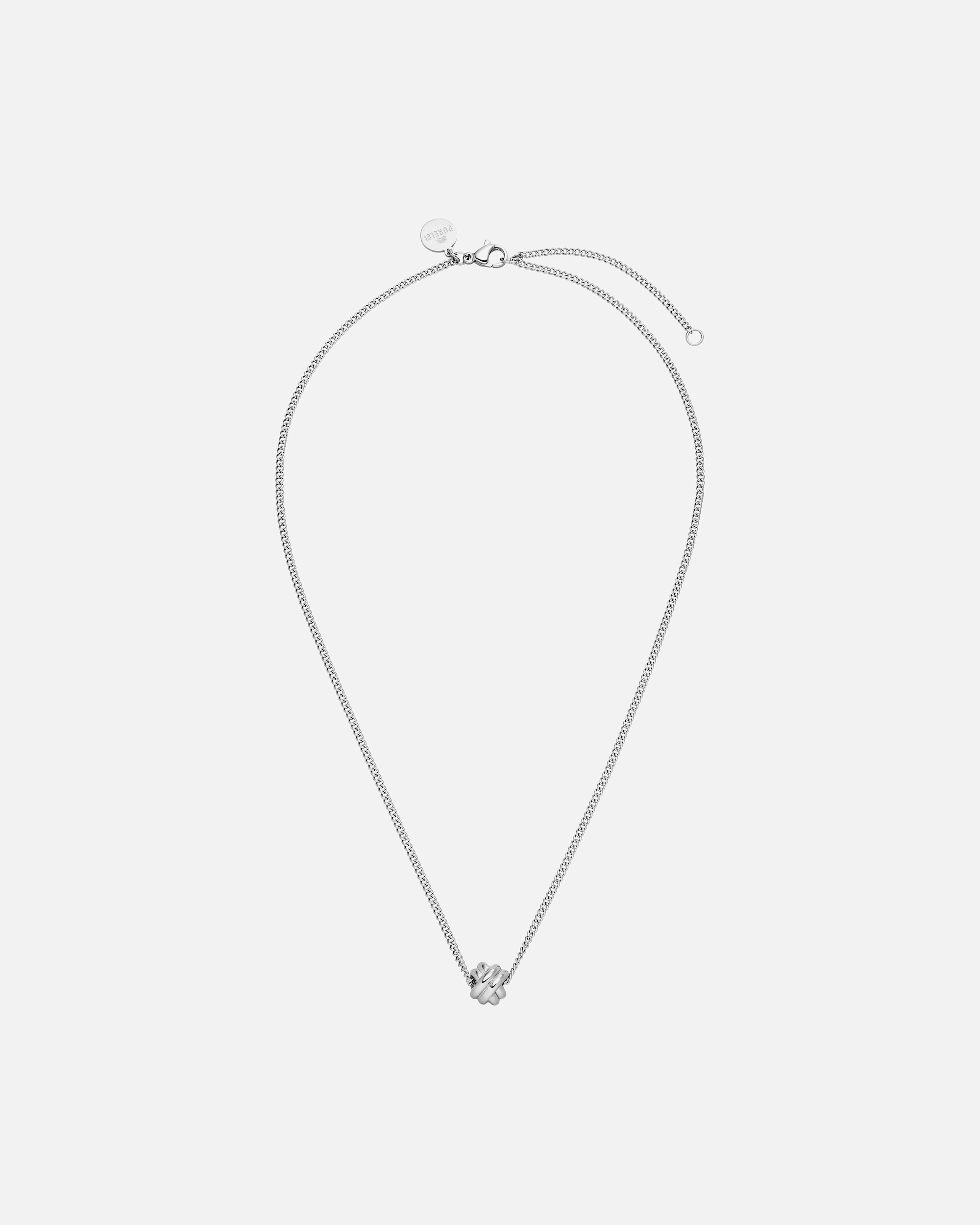 Collana di Femmina Purelei Knot Collana 100% acciaio inossidabile Argento