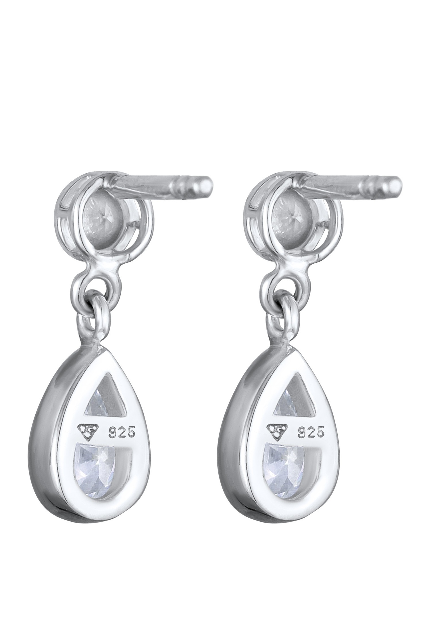 Orecchini Lunghi In Argento 925 Con Zirconi - Meyiert - Gioielli Eleganti Per Donna