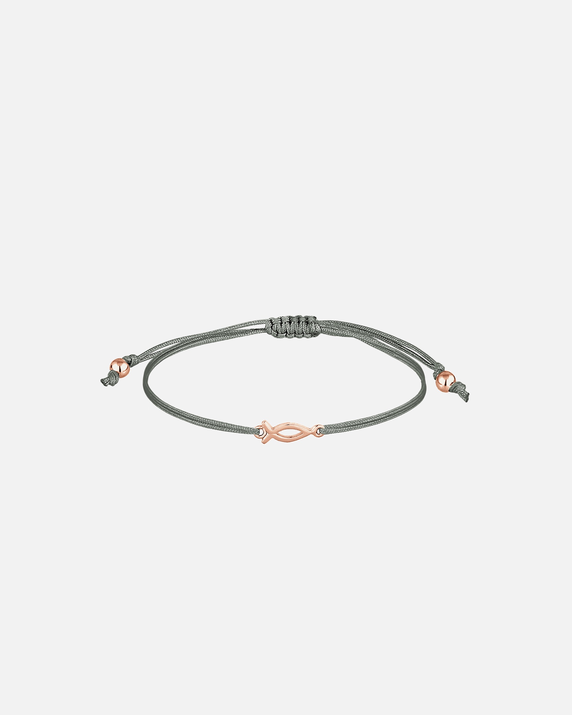 Braccialetto di Femmina Elli simbolo pesce Confermato con nylon azzurro in Argento Sterling 925 rosefarben