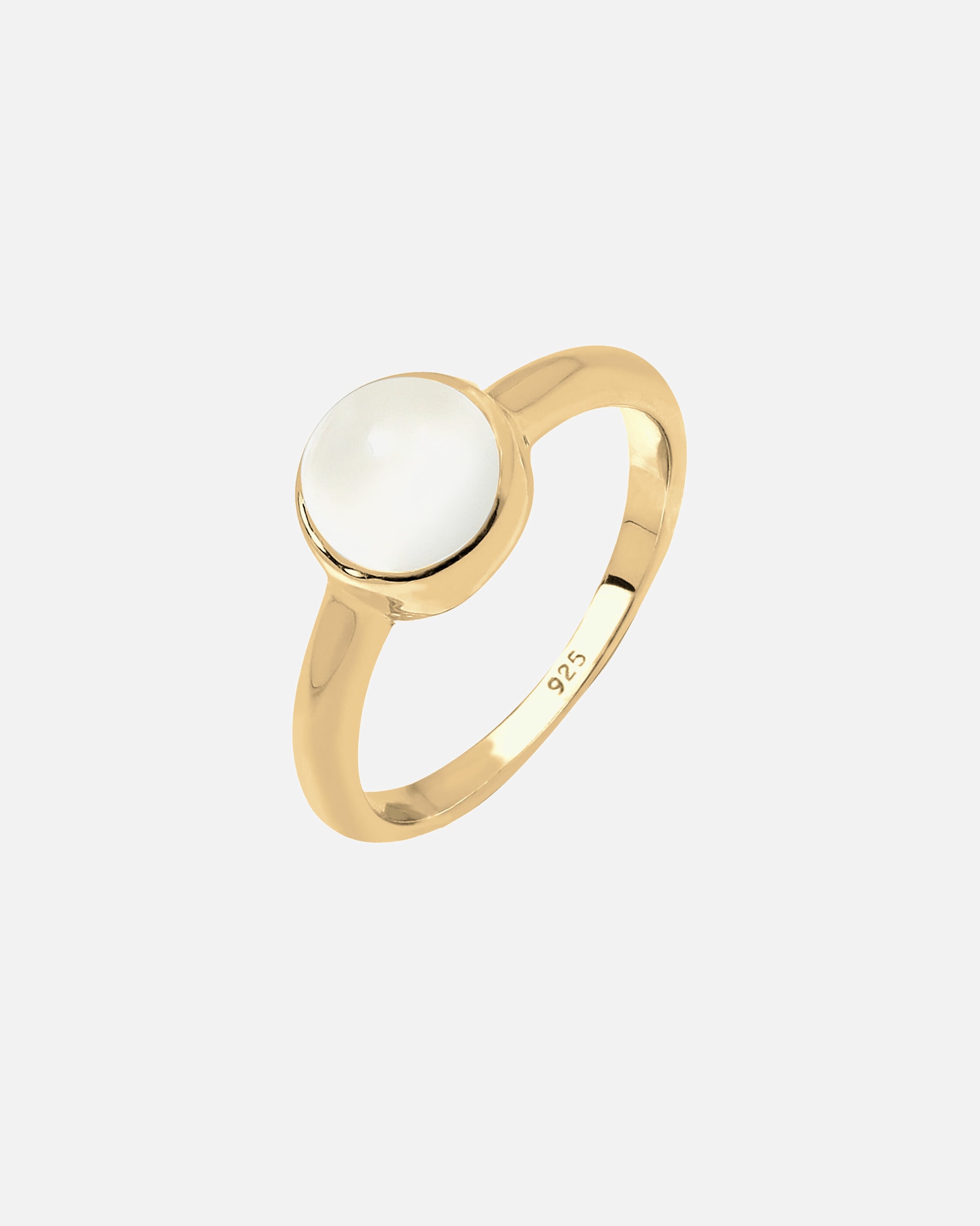Anello di Femmina Elli Solitario con Pietra di Luna in Argento Sterling 925 62