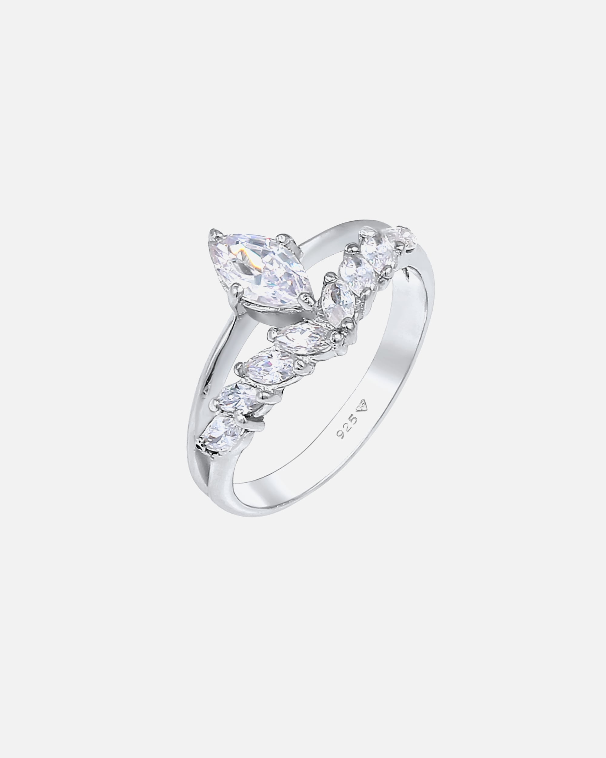 Anello di Femmina Elli PREMIUM Orecchini in Filigrana con Opale e Cristalli in argento sterling 925 54