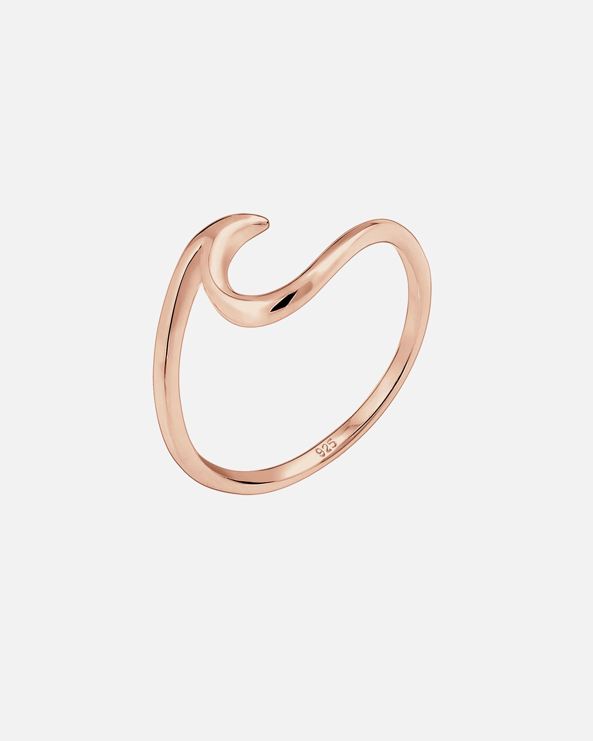 Anello di Femmina Elli Onde Spiaggia Marittima in Argento Sterling 925 50