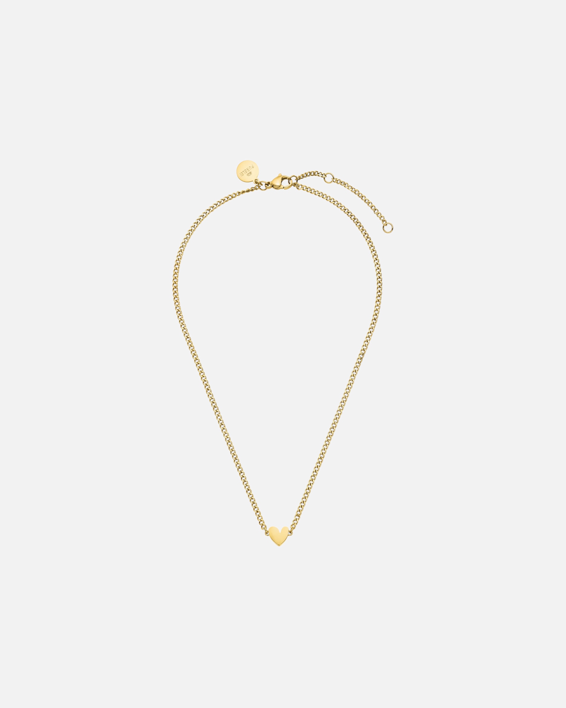 Collana di Unisex Purelei Tiny Heart Collana 100% acciaio inossidabile Oro