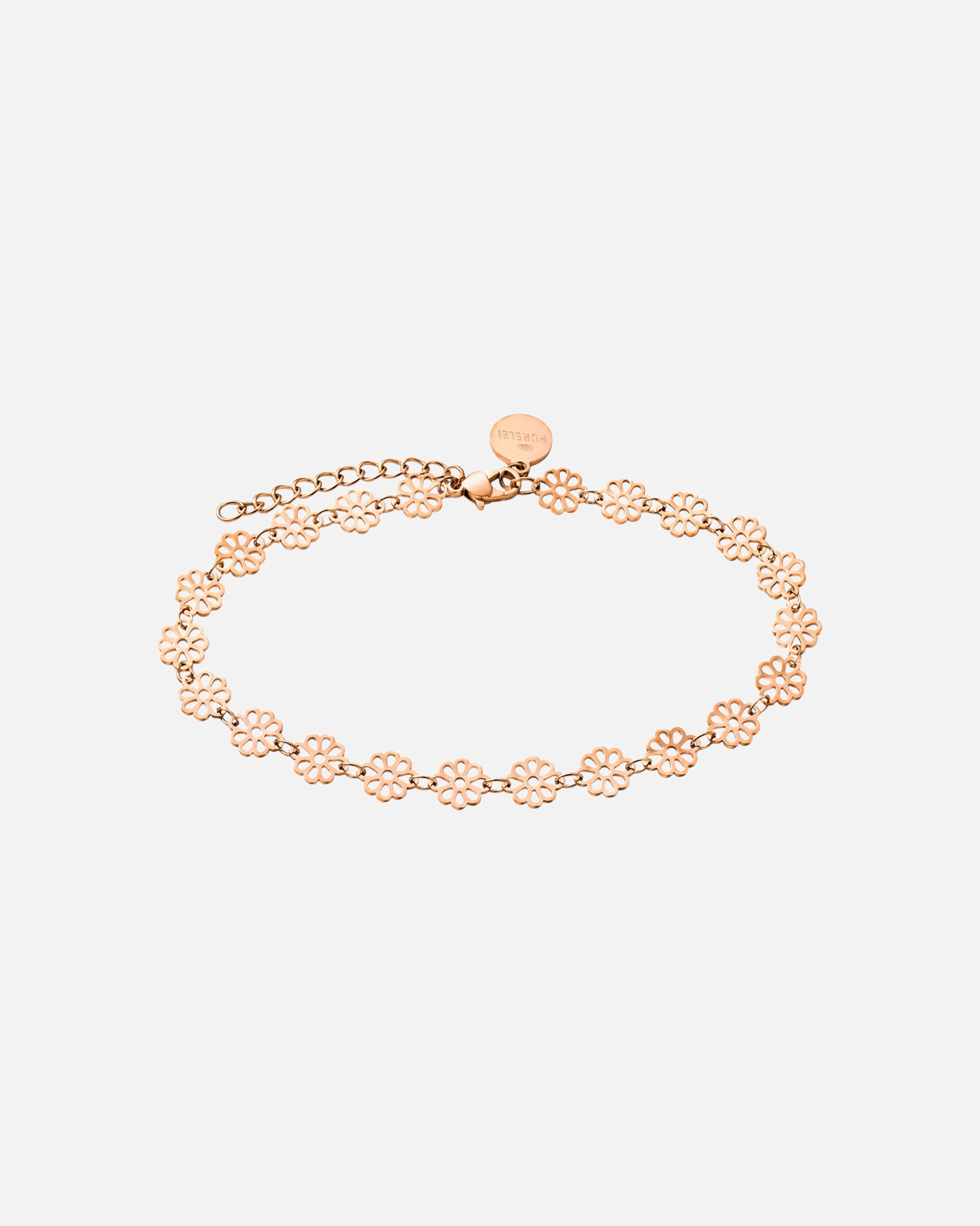 Giolello Piedi di Unisex Purelei Blossom Braccialetto per il piede 100% acciaio inossidabile Oro rosa