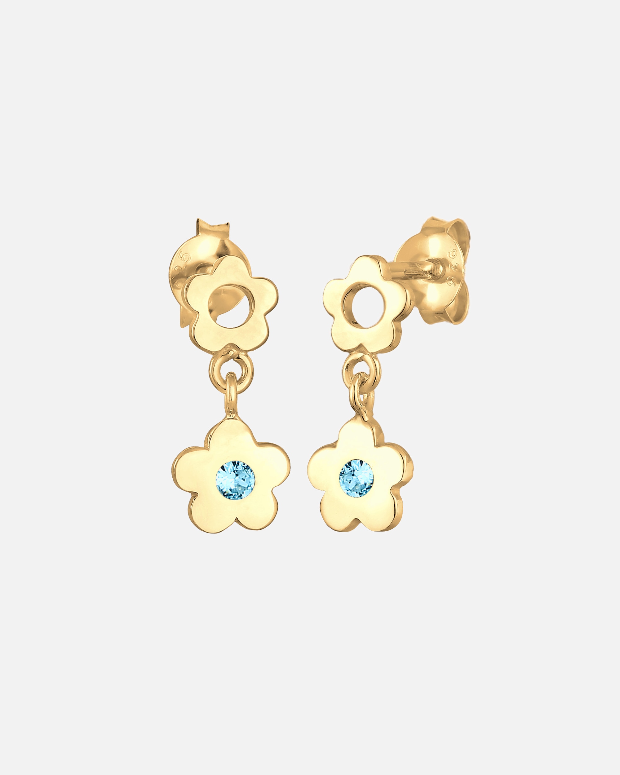Orecchini di Femmina Elli Orecchini pendenti con cristallo in argento sterling 925 goldfarben