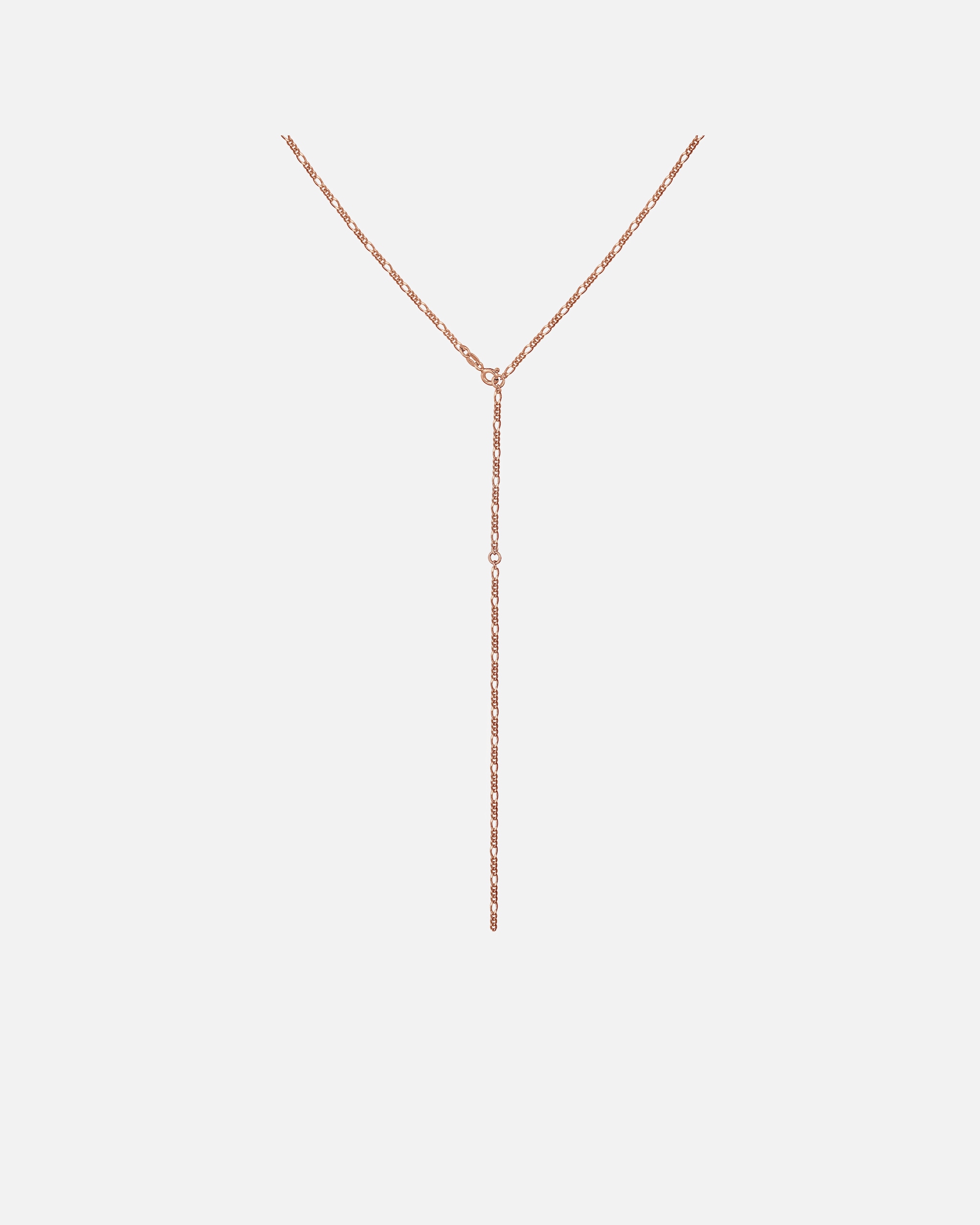 Collana di Femmina Elli Figaro Catena a Y Tendenza Regolabile in Argento Sterling 925 rosefarben