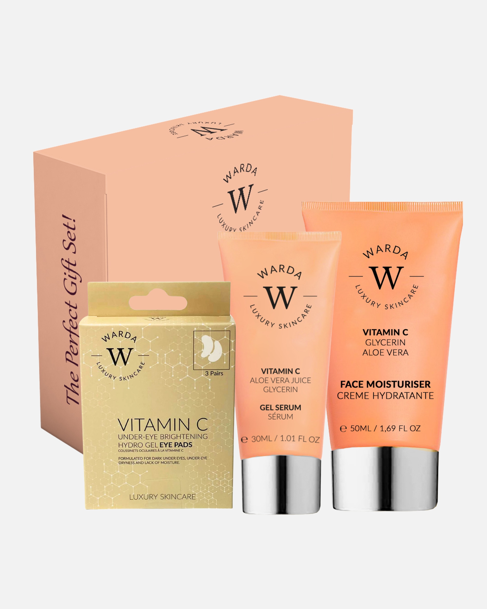Set cura del viso di Femmina WARDA LUXURY SKINCARE Set illuminante alla vitamina C 1 pezzo