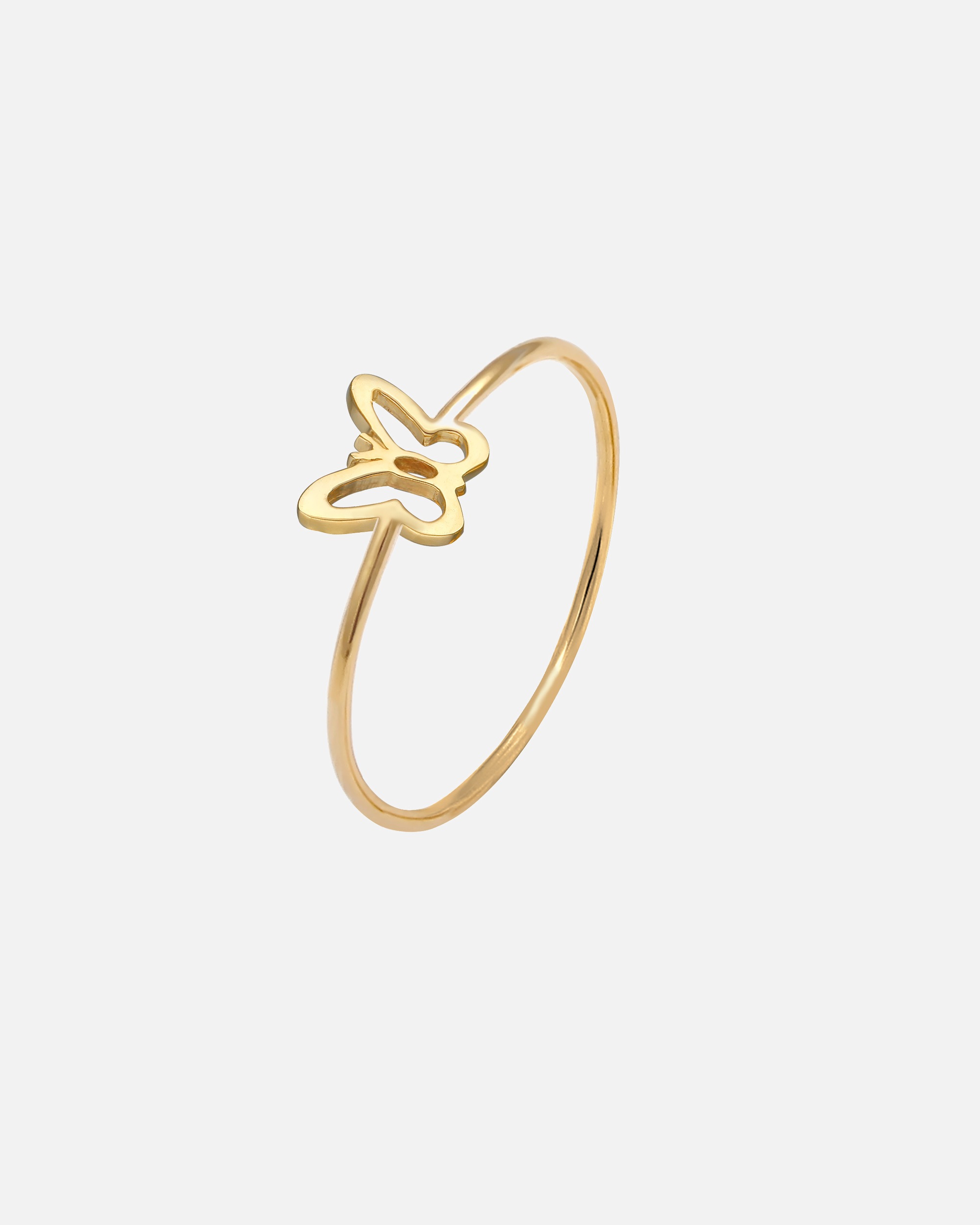 Anello di Femmina Elli Tendenza motivo farfalla in Argento Sterling 925 56