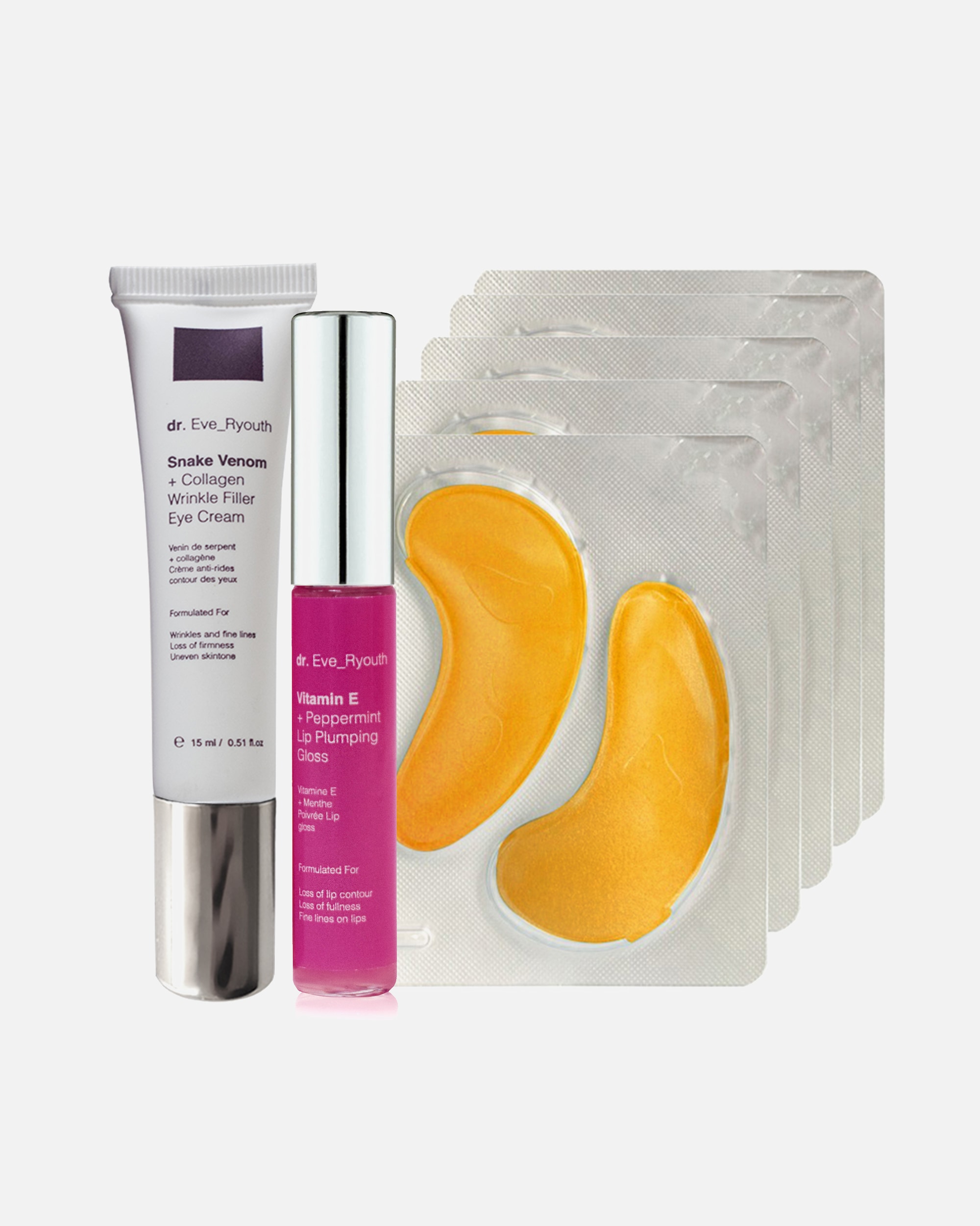 Set cura del viso di Femmina Set di occhi in oro 24K 1 pezzo