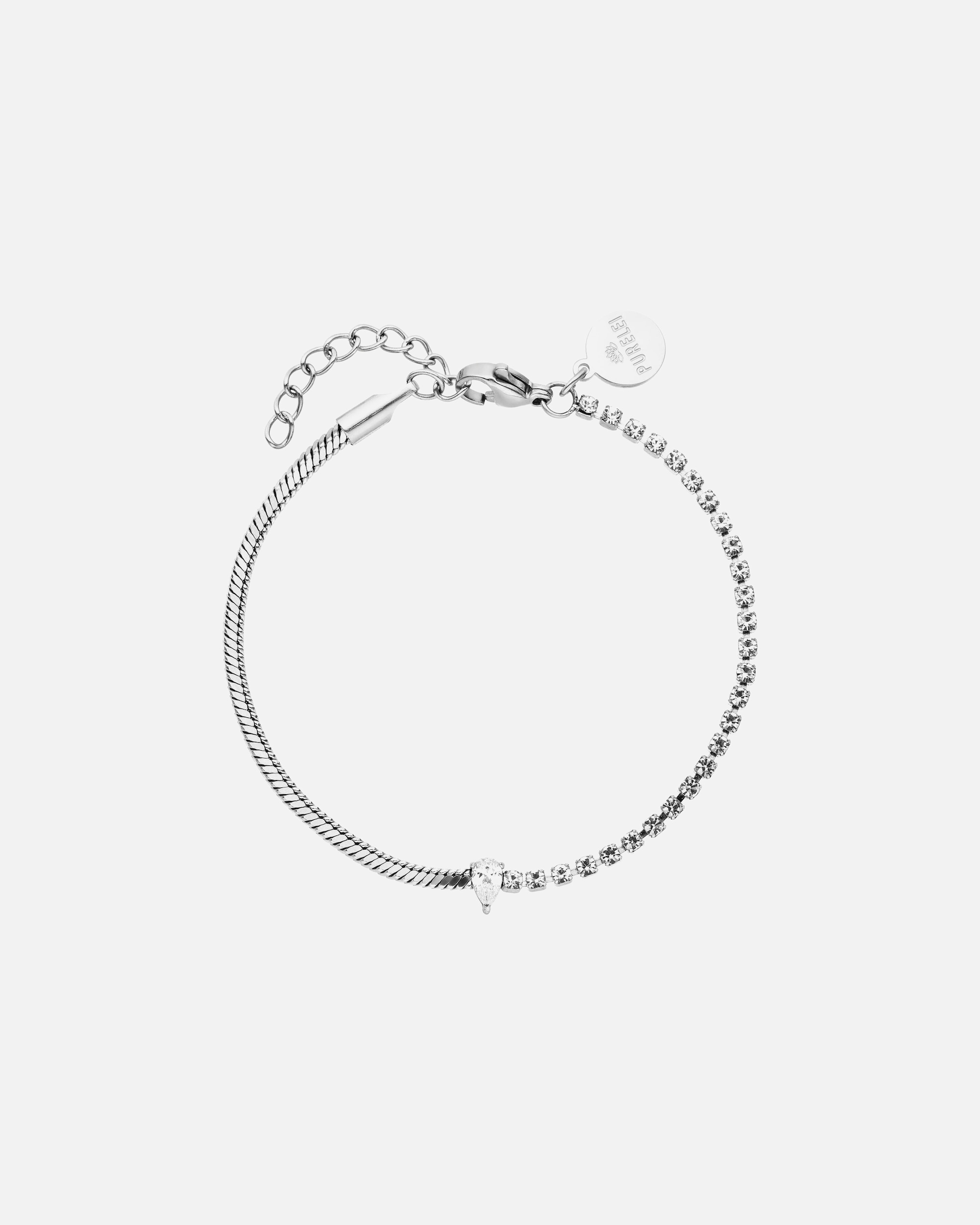 Braccialetto di Femmina Purelei Fusion Bracciale 100% acciaio inossidabile Argento