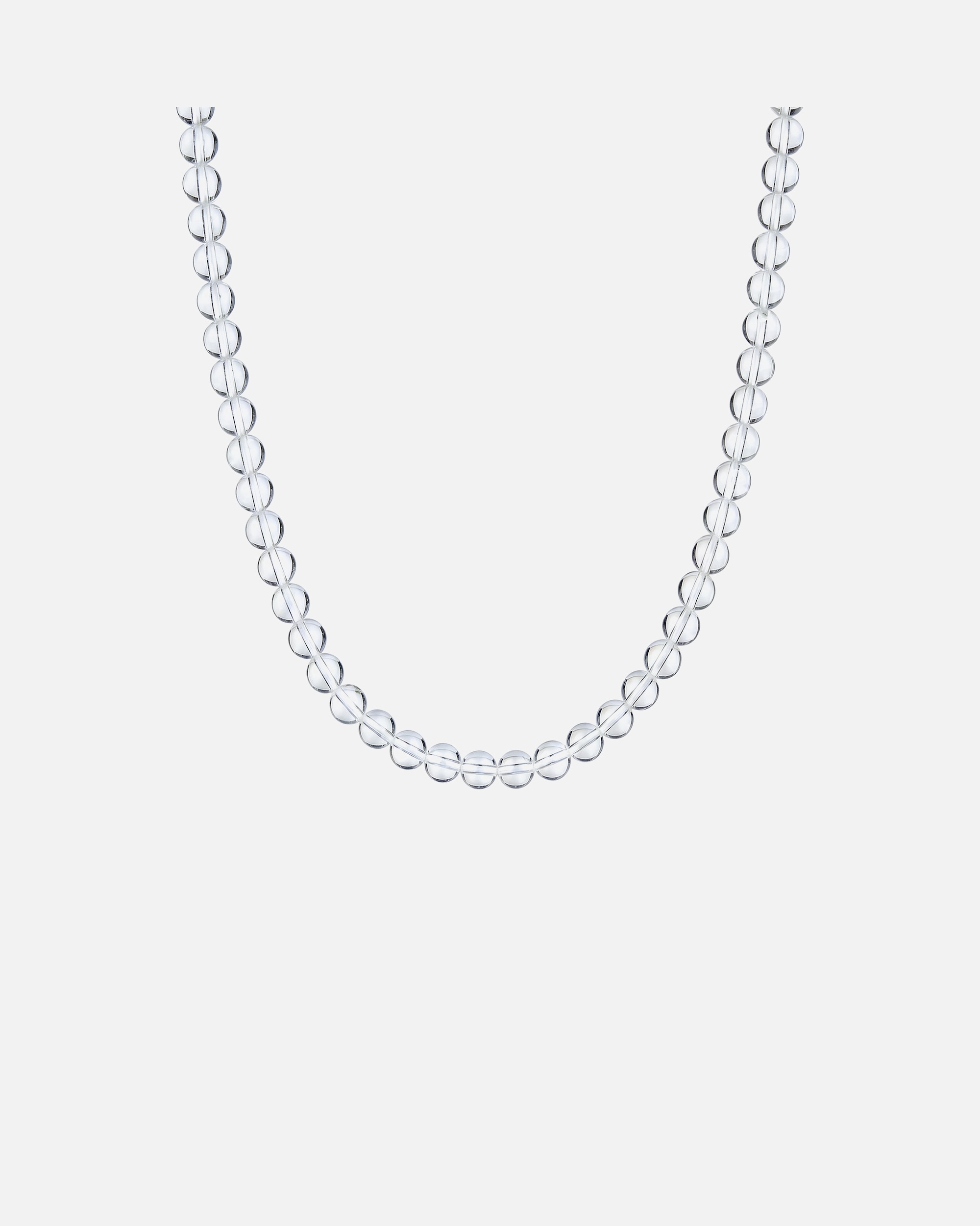 Collana di Femmina Elli Collana con perline Sfera Cristallo di rocca Trasparente 925 Sterling Silver 40