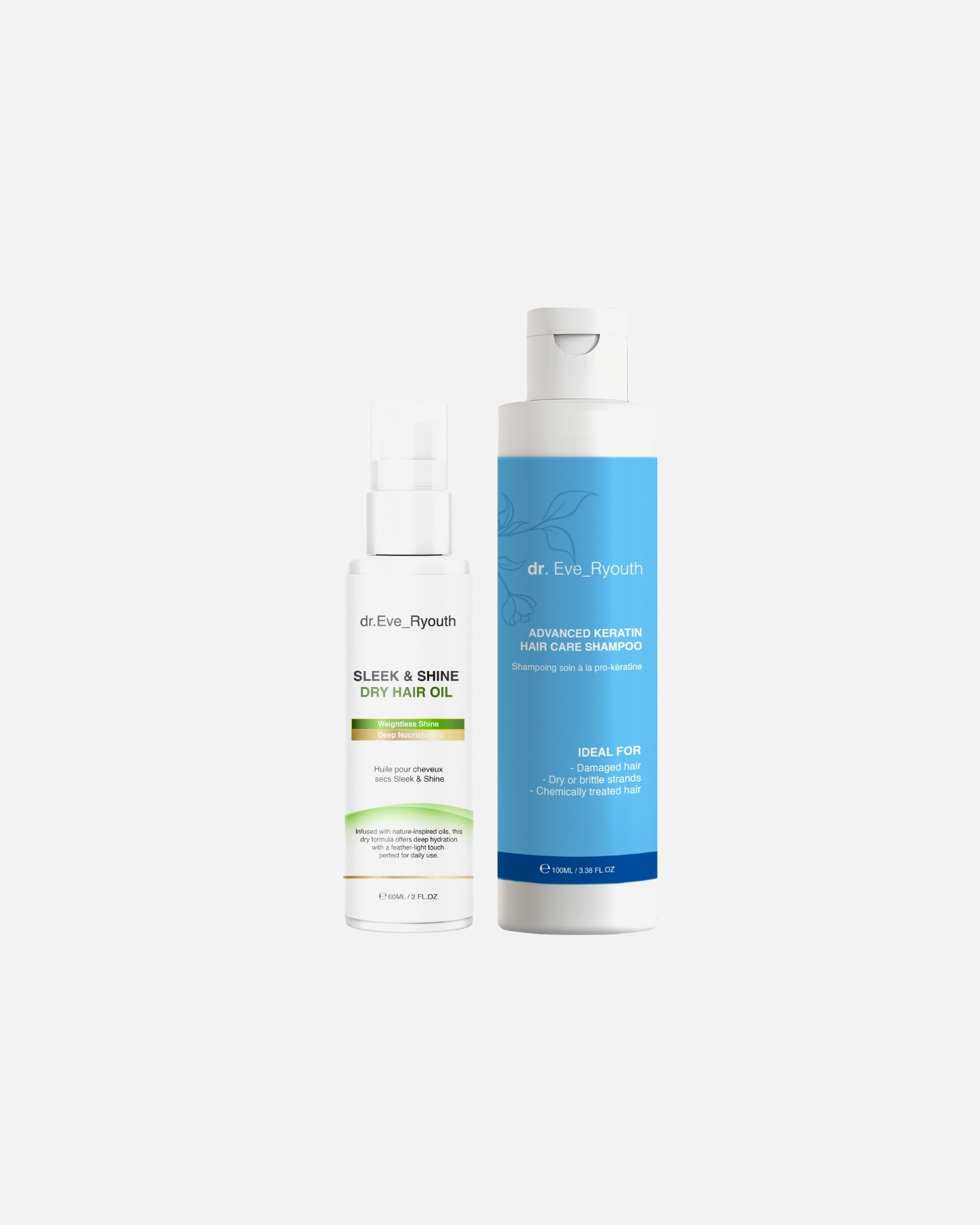 Set cura dei capelli di Femmina Dr. Eve_Ryouth Duo di olio di cheratina 1 pezzo