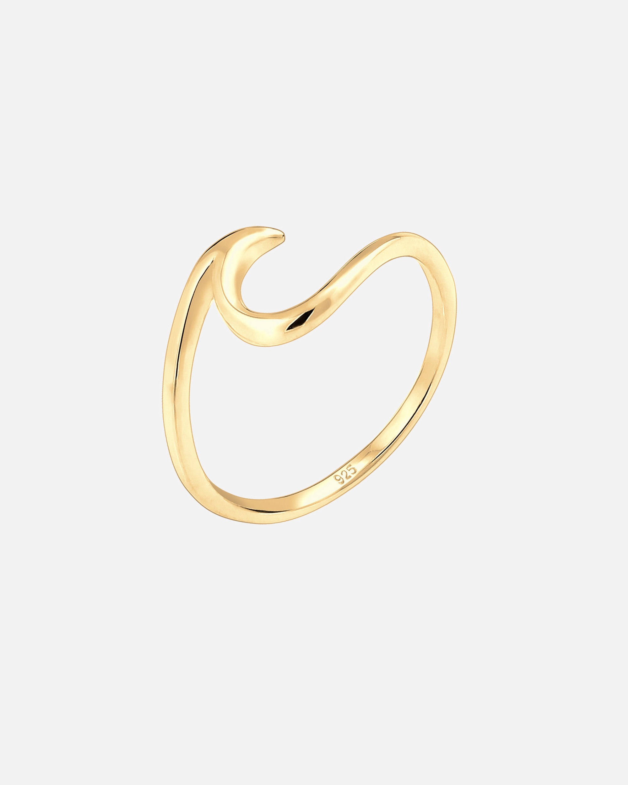 Anello di Femmina Elli Onde Spiaggia Marittima in Argento Sterling 925 50