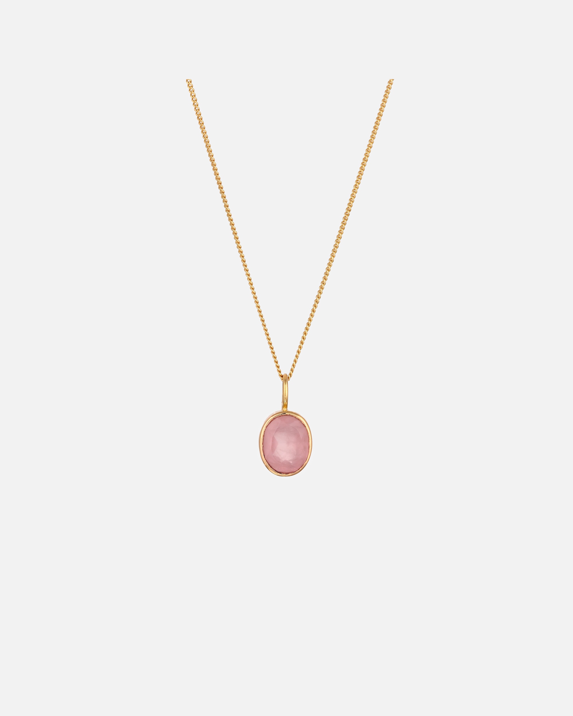 Collana di Femmina Elli Collana corta con pietra Quarzo Rosa 925 Sterling Silver goldfarben