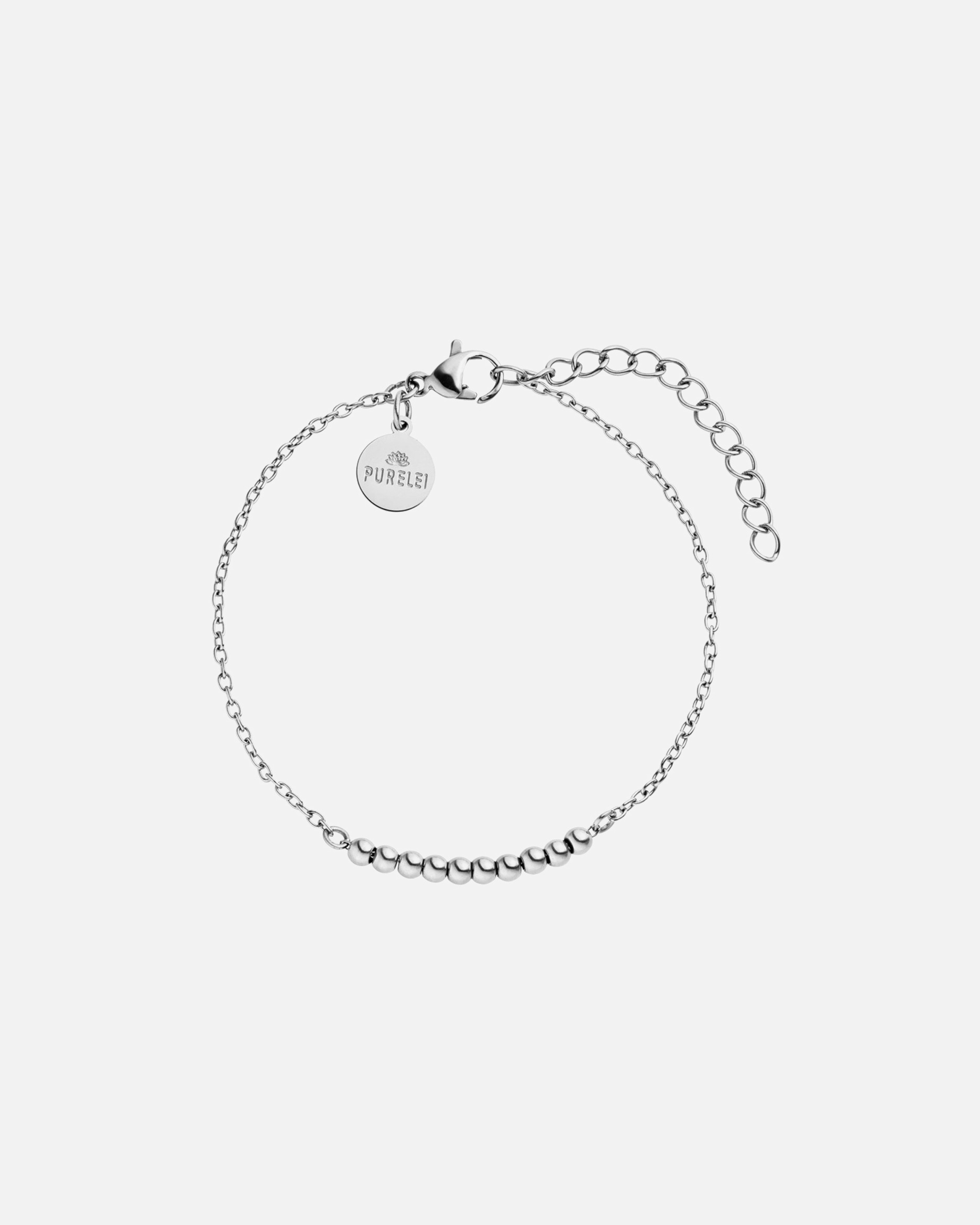 Braccialetto di Unisex Purelei Anxiety Bracciale 100% acciaio inossidabile Argento