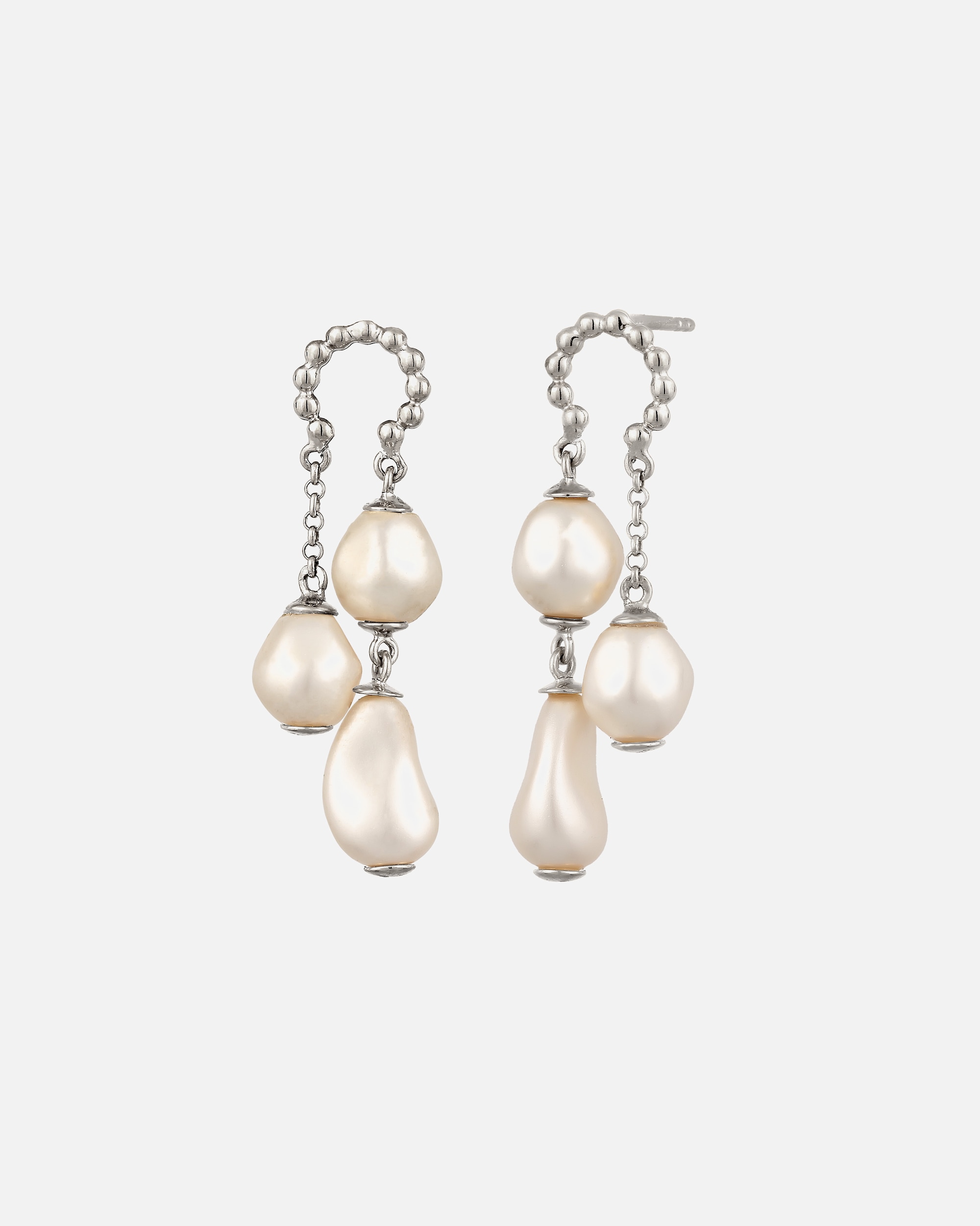 Orecchini di Femmina Elli PREMIUM Orecchini Perla Sintetica Bianca 925 Sterling Silver silberfarben