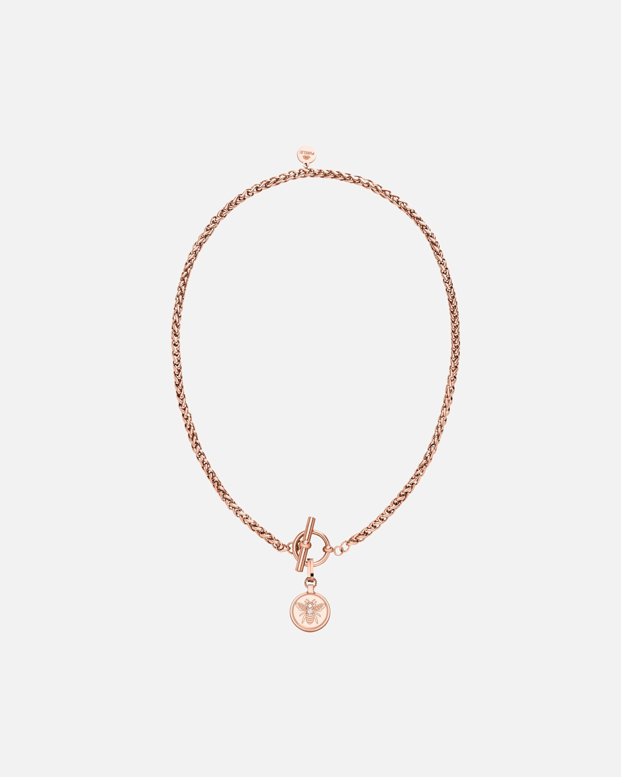 Collana di Femmina Purelei Lele Collana 100% acciaio inossidabile Oro rosa