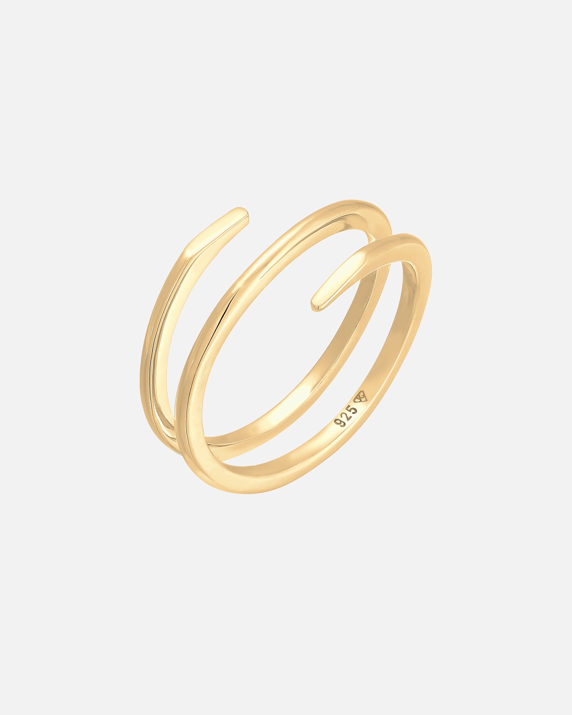 Anello di Femmina Elli Avvolgimento Ritorto Filigrana Tendenza in Argento Sterling 925 58