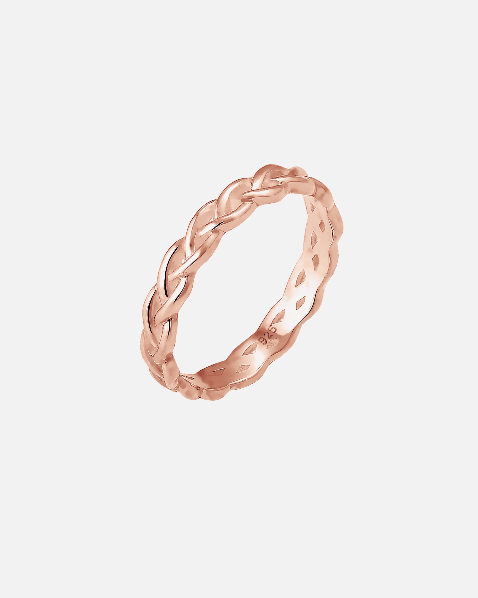 Anello di Femmina Elli Intrecciato Infinito Nodo Tendenza in Argento Sterling 925 54