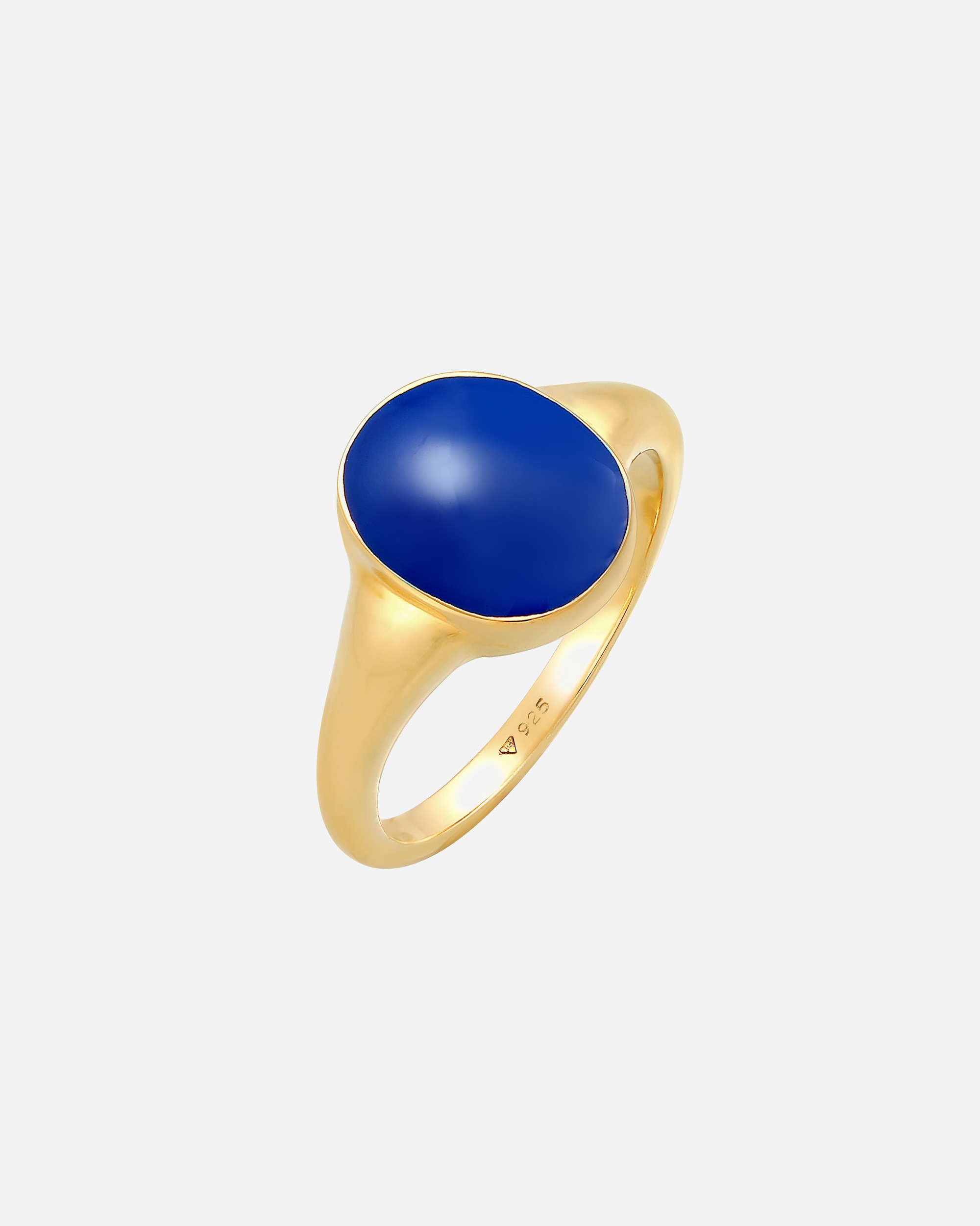 Anello di Femmina Elli Sigello classico ovale con smalto in argento sterling 925 52