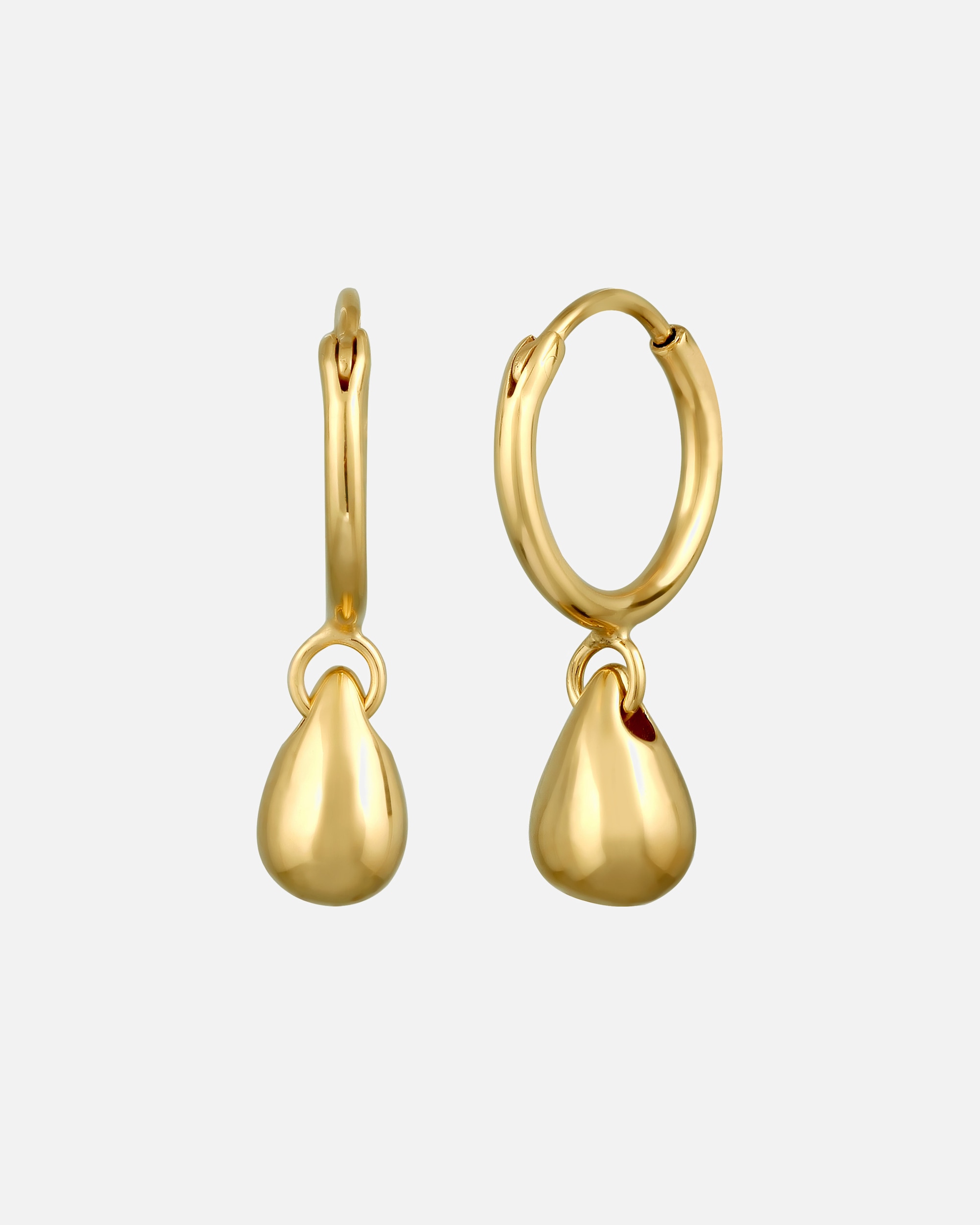 Orecchini di Femmina Elli Creole senza pietra Goccia 925 Sterling Silver goldfarben
