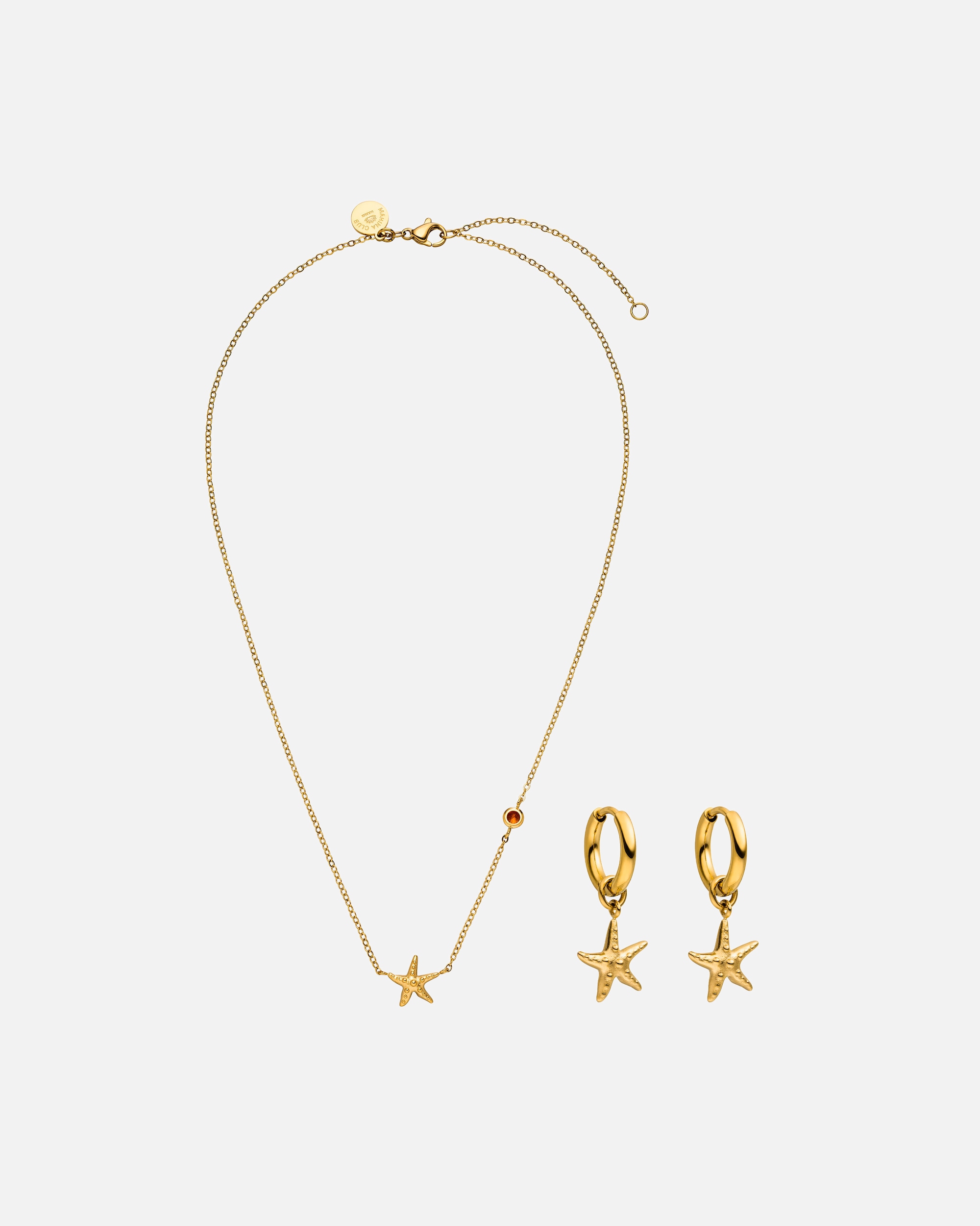 Set Gioielli di Femmina Purelei Mahina Club Beach Star Set di gioielli 100% acciaio inossidabile Oro