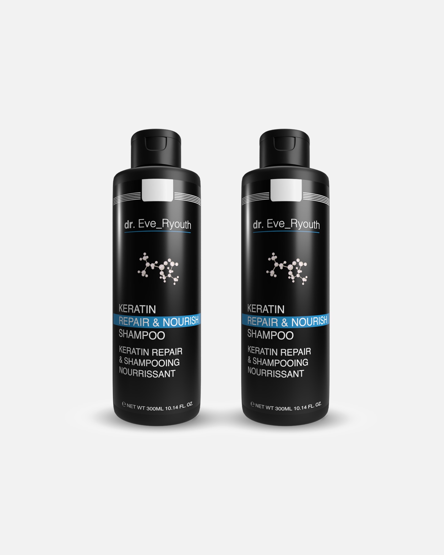 Shampoo capelli di Femmina Dr. Eve_Ryouth Duo per la cura della cheratina 1 pezzo