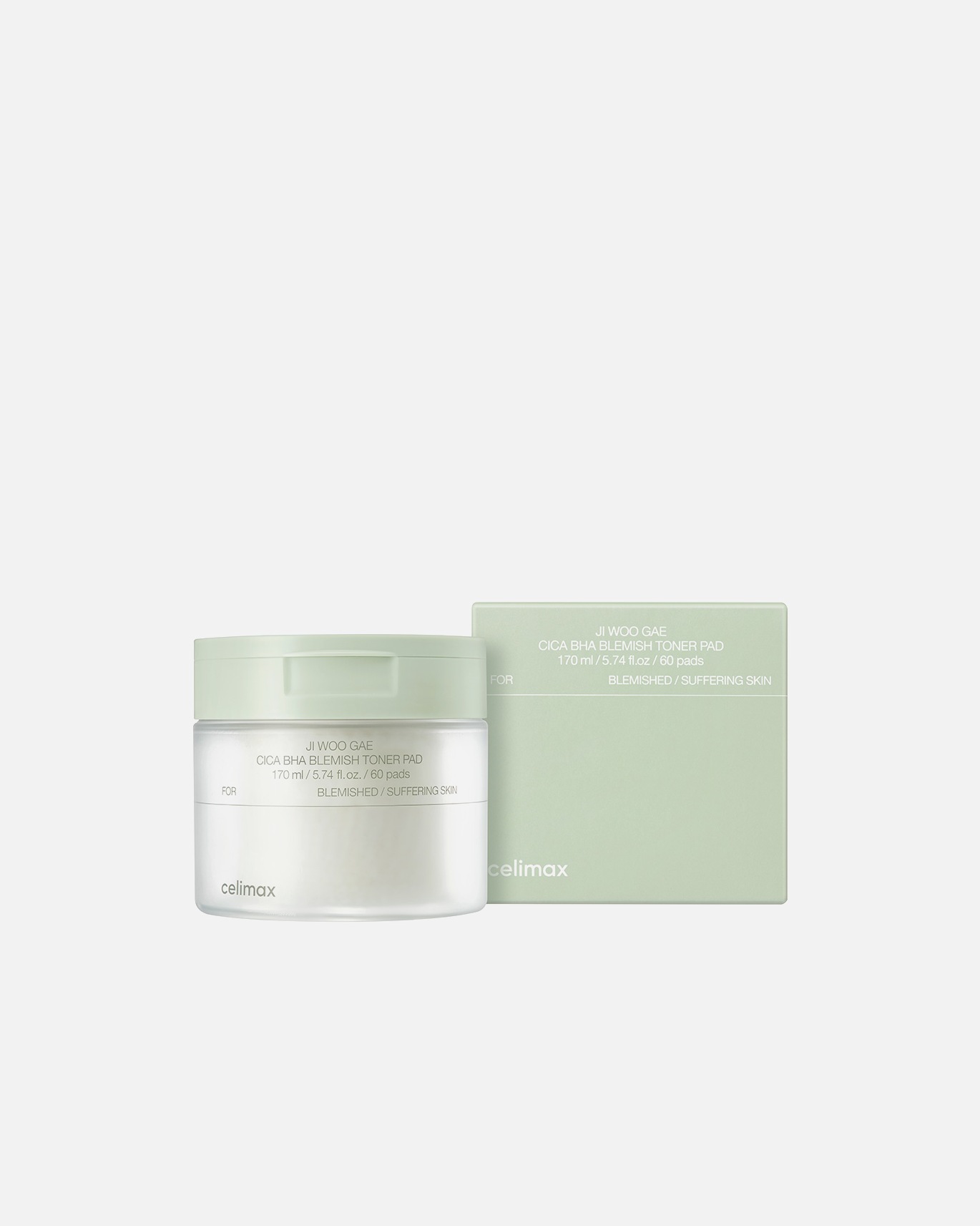 Tonico Viso di Unisex Ji Woo Gae Cica BHA Blemish Toner Pad 170 ml