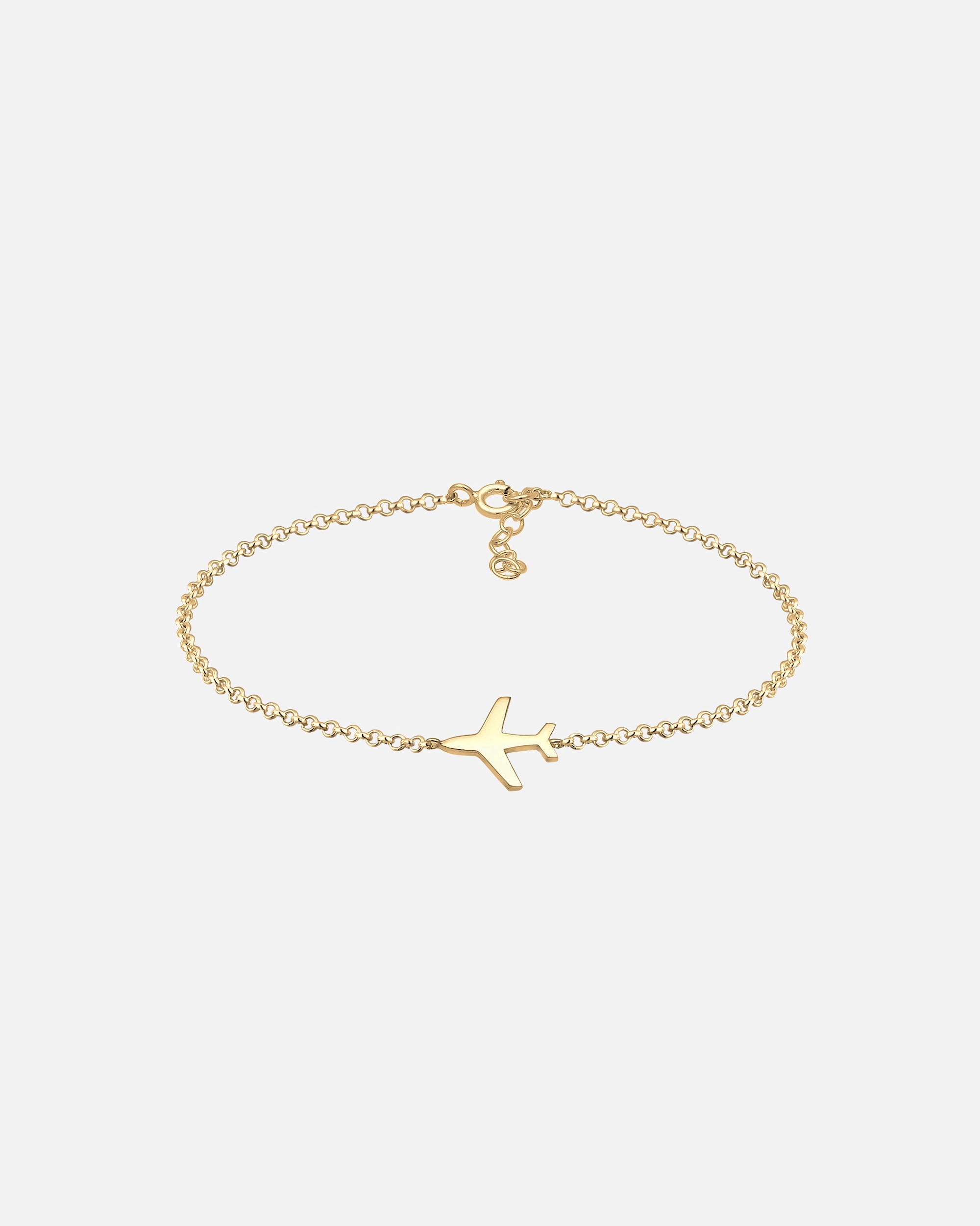 Braccialetto di Femmina Elli Aereo Viaggio Filigrana in Argento Sterling 925 goldfarben