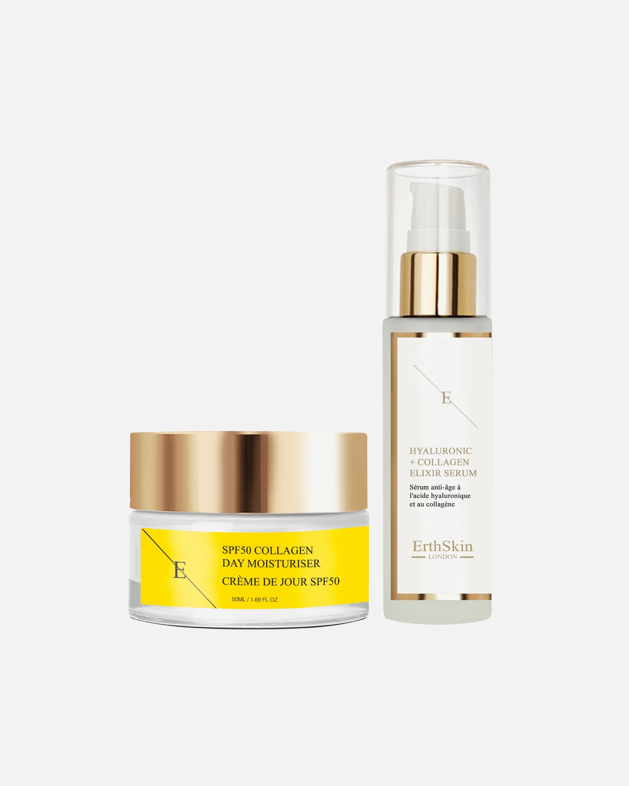 Set cura del viso di Femmina ErthSkin London Duo idratante SPF + collagene 1 pezzo