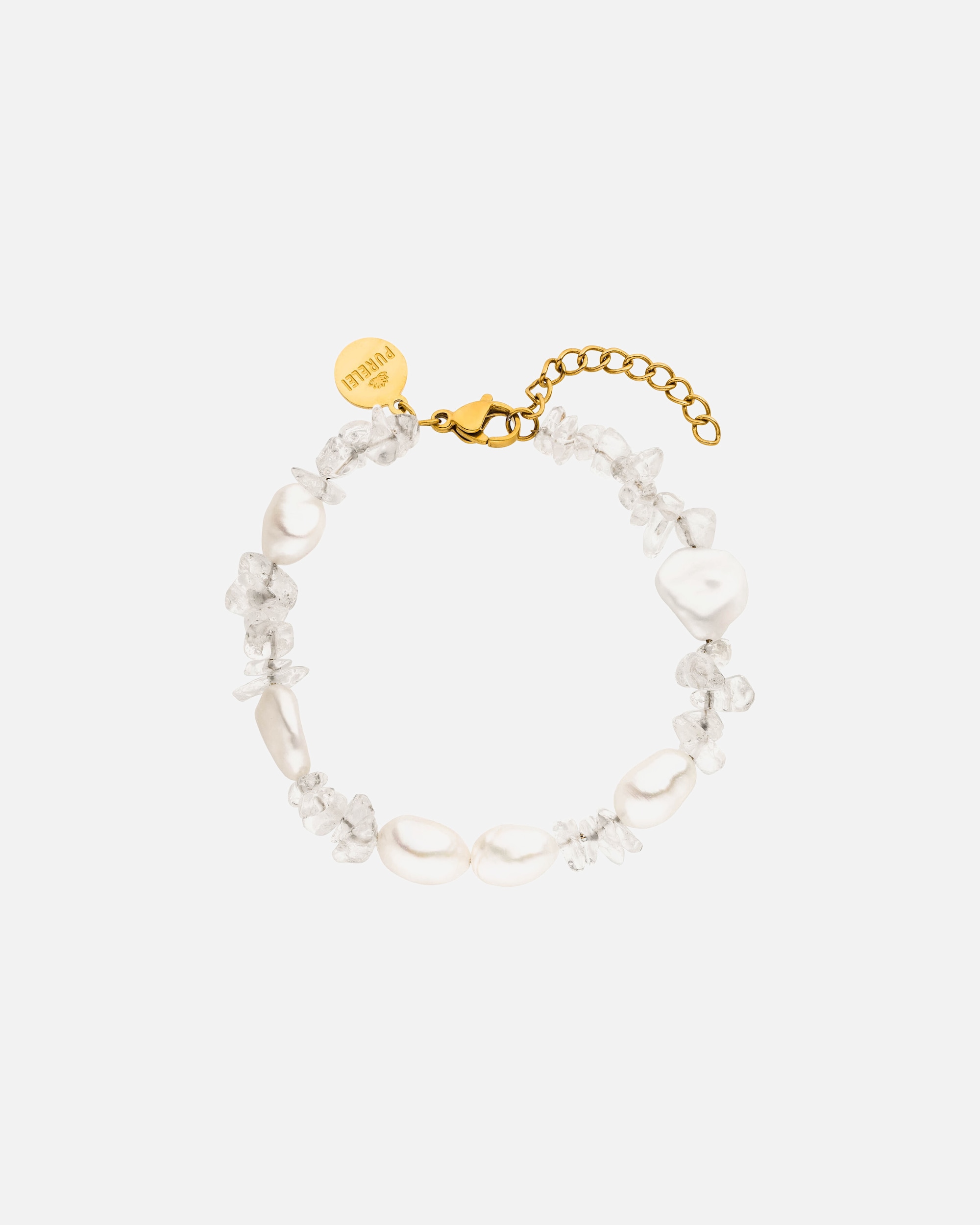 Braccialetto di Femmina Purelei Crystal Wave Bracciale 100% acciaio inossidabile Oro