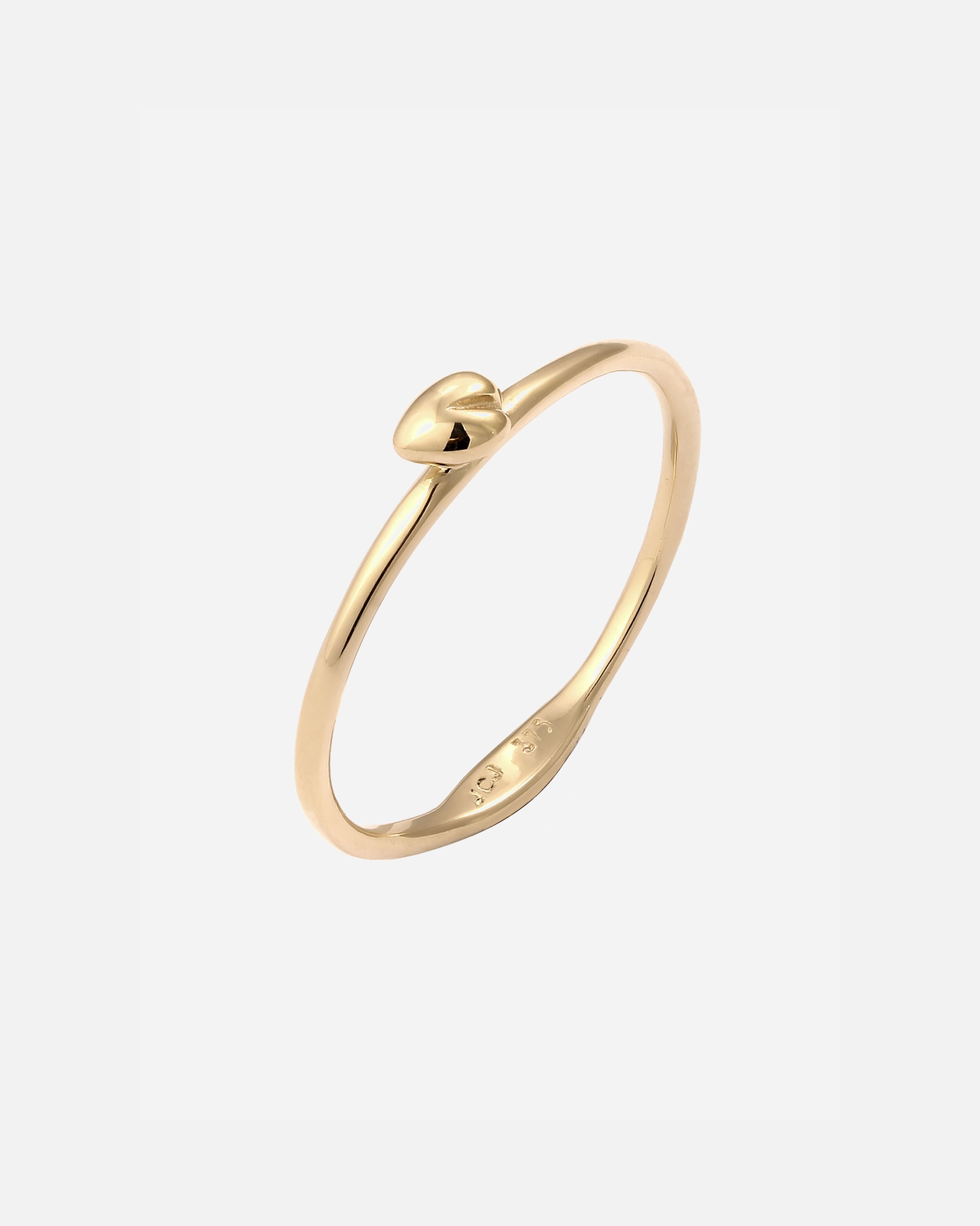 Anello di Femmina Elli PREMIUM Anello Cuore 375 Oro Giallo 54
