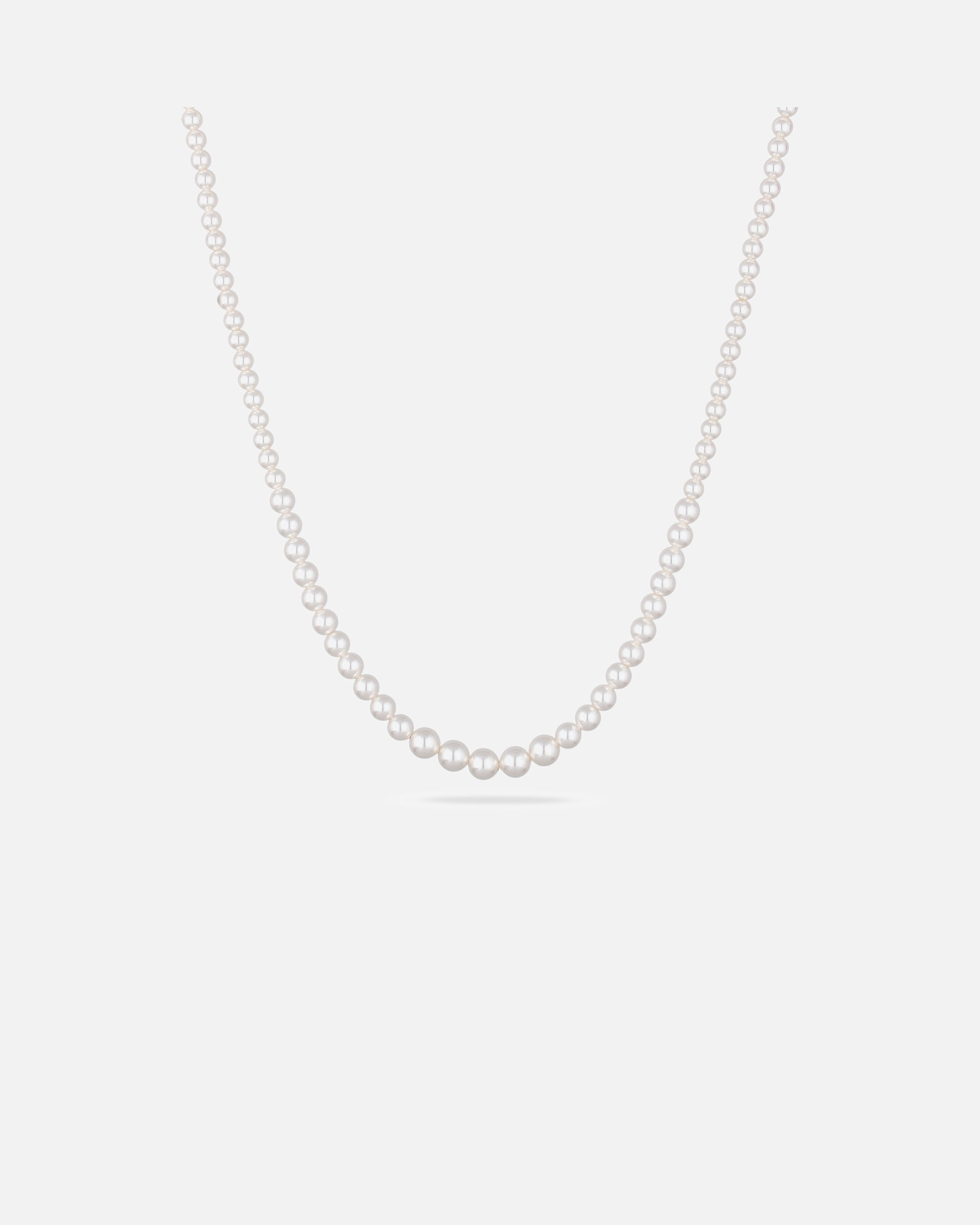 Collana di Femmina Elli Collana corta con perle Swarovski Pearl Nylon Bianco 925 Sterling Silver goldfarben