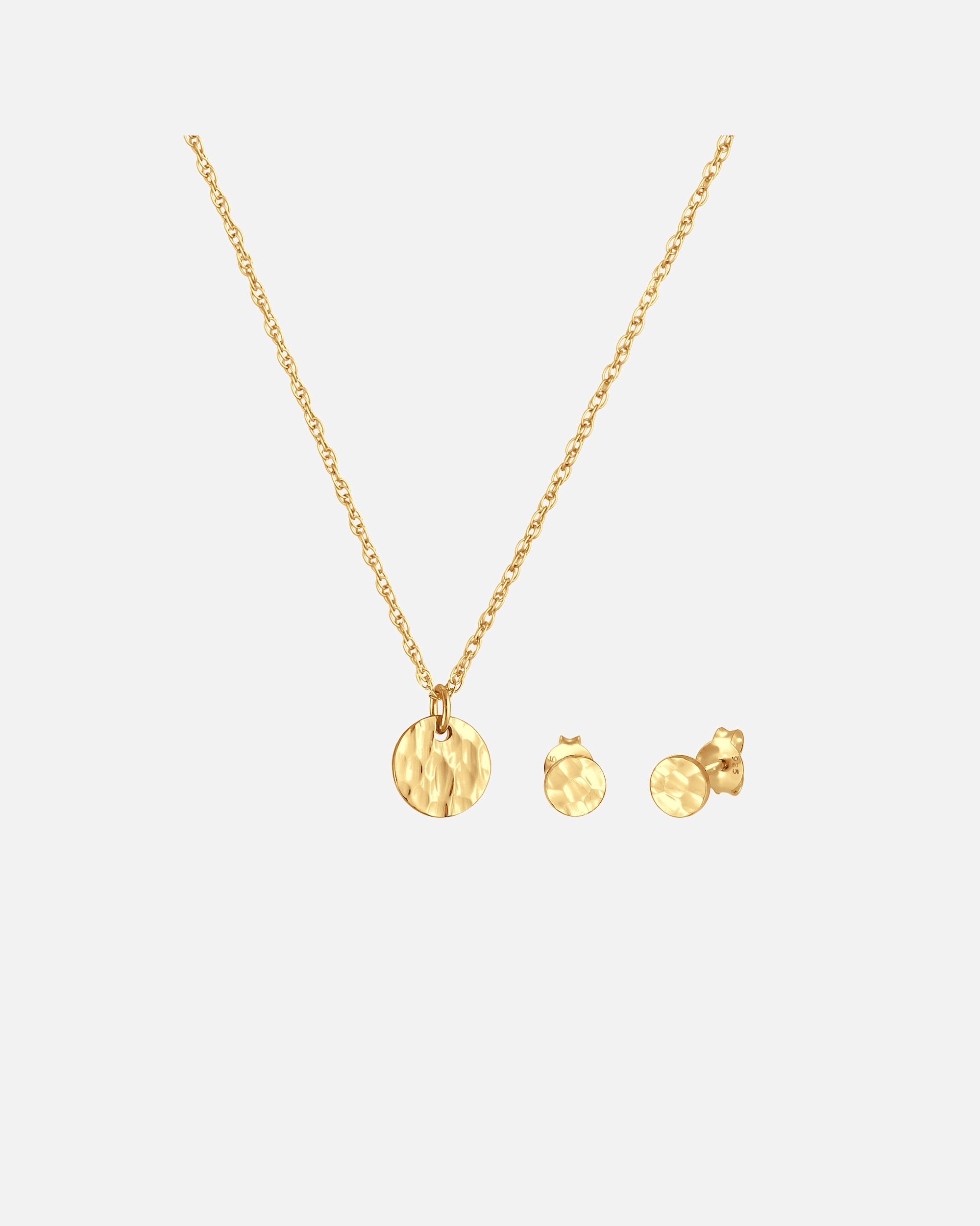 Gioielleria di Femmina Elli Set di gioielli in Argento Sterling 925 battuto golfarben