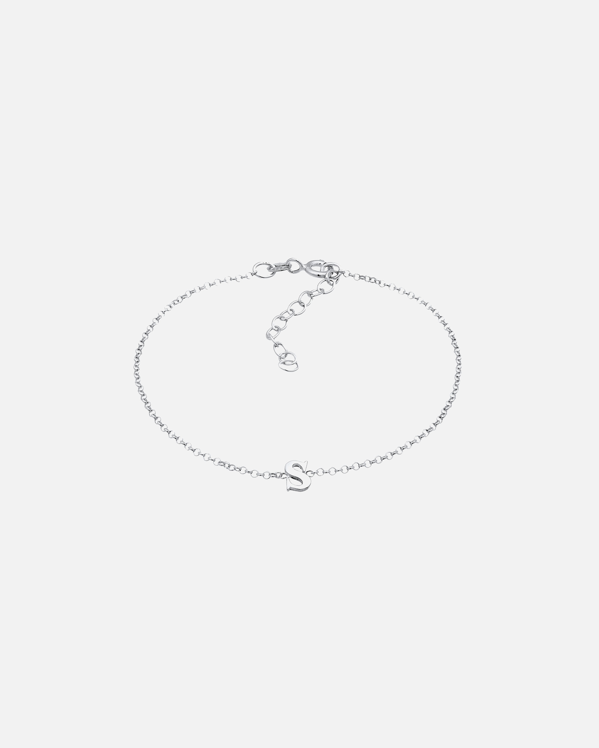 Braccialetto di Femmina Elli Ciondolo Lettera S di base in Argento Sterling 925 silberfarben