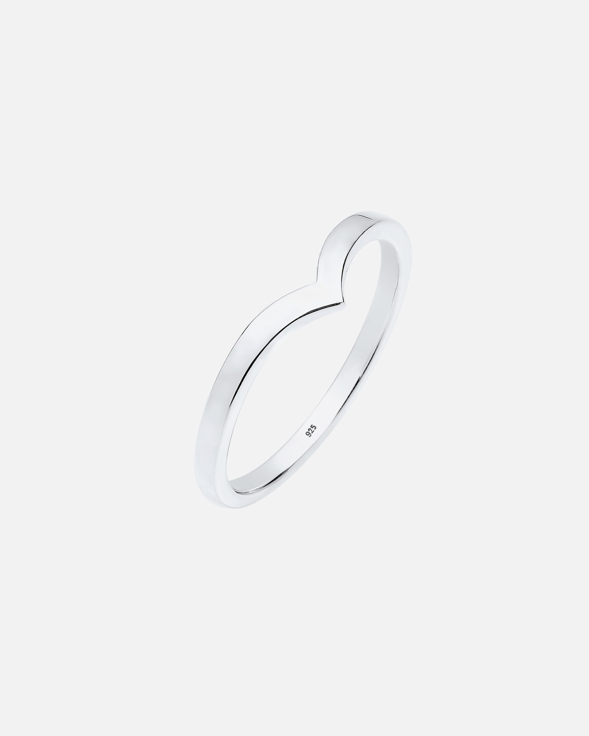 Anello di Femmina Elli V-Forma Impilamento Tendenza in Argento Sterling 925 50