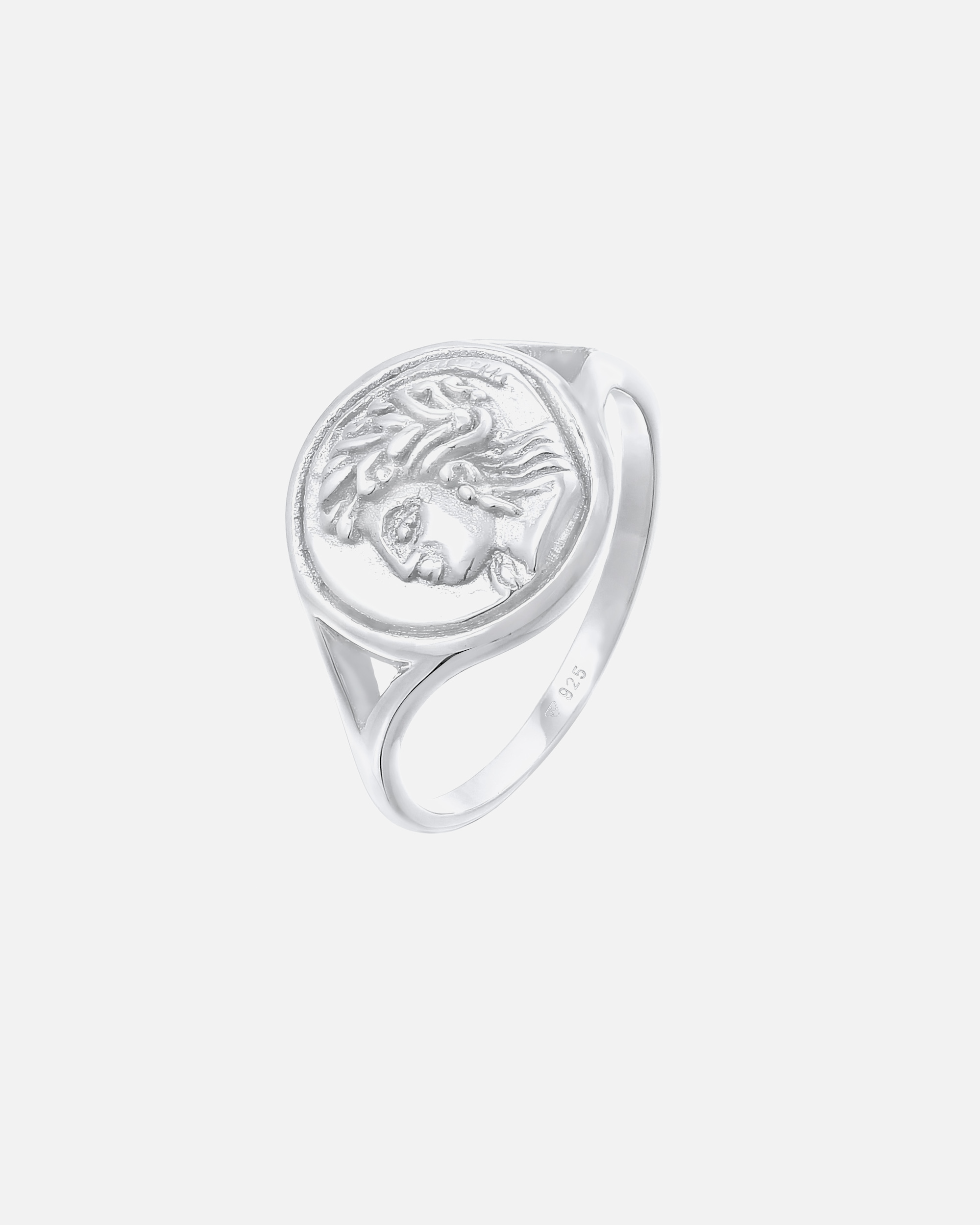 Anello di Femmina Elli Anello con sigillo Moneta Vintage Look Trend Blogger in Argento Sterling 925 54