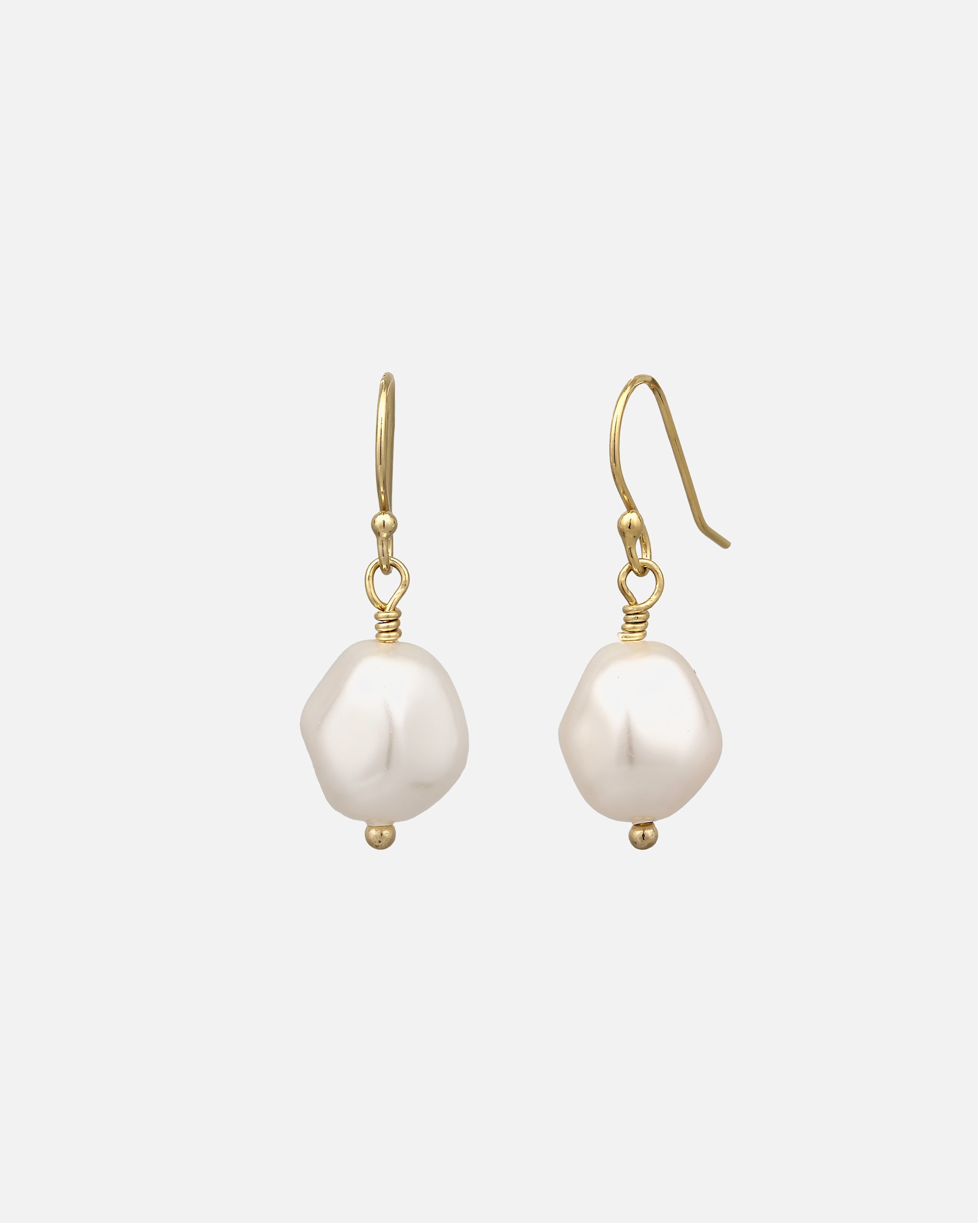 Orecchini di Femmina Elli Orecchini Pendenti Perla Sintetica Bianca 925 Sterling Silver goldfarben