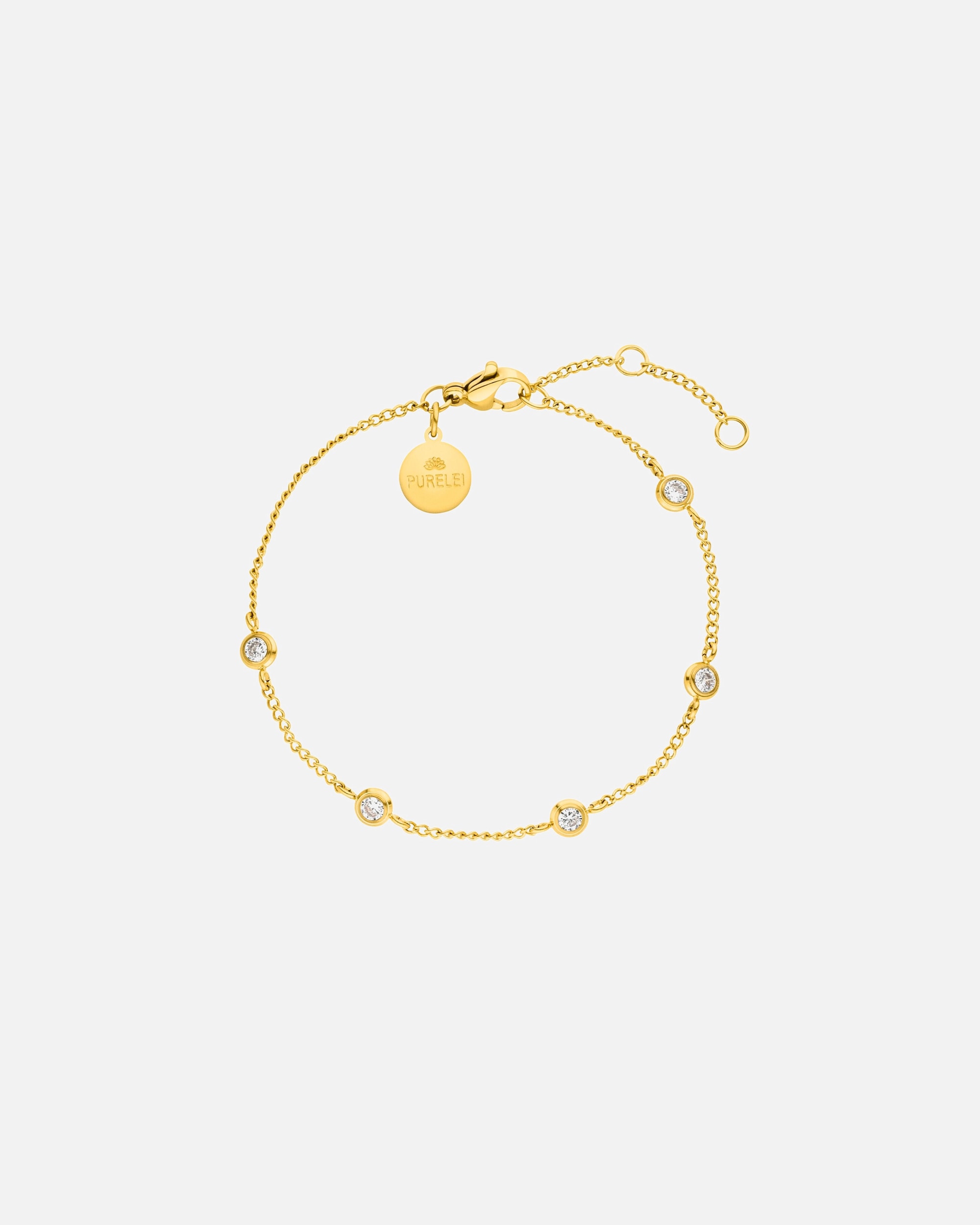 Braccialetto di Femmina Purelei Spotlight Bracciale 100% acciaio inossidabile Oro