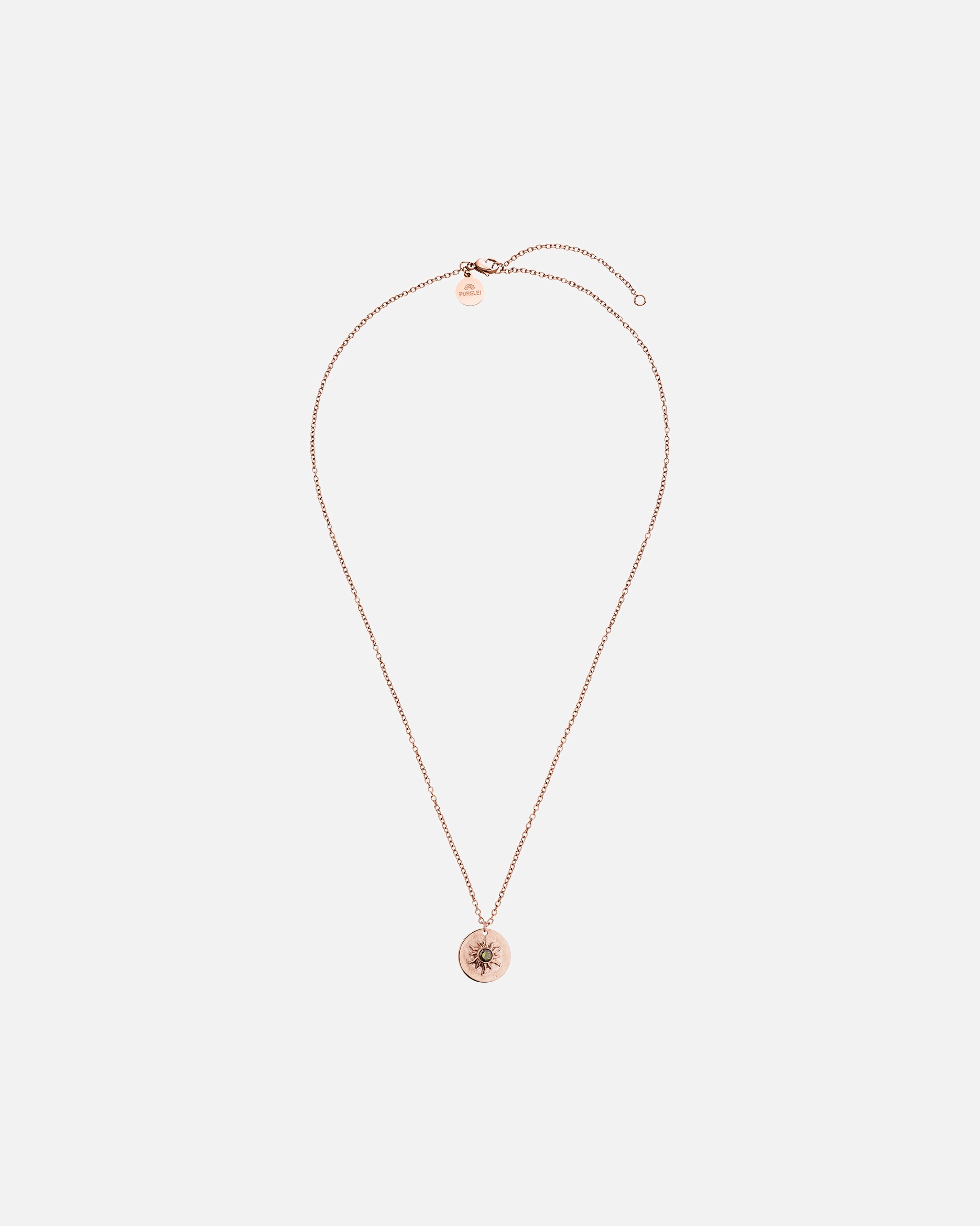 Collana di Unisex Purelei Luana Coin Collana 100% acciaio inossidabile Oro rosa