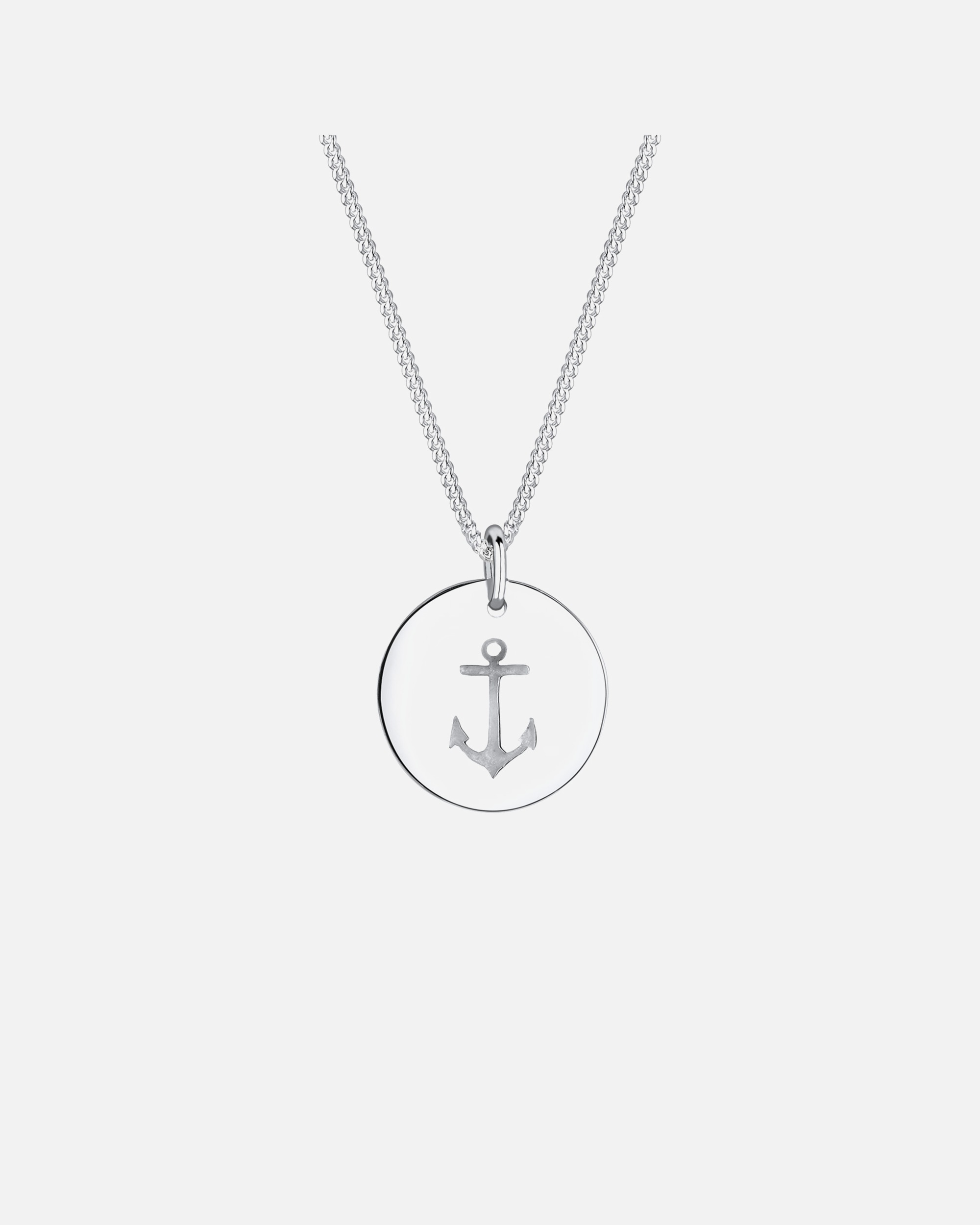 Collana di Femmina Elli Moneta dell'Ancora Ciondolo Maritime Ciondolo in Argento Sterling 925 silberfarben