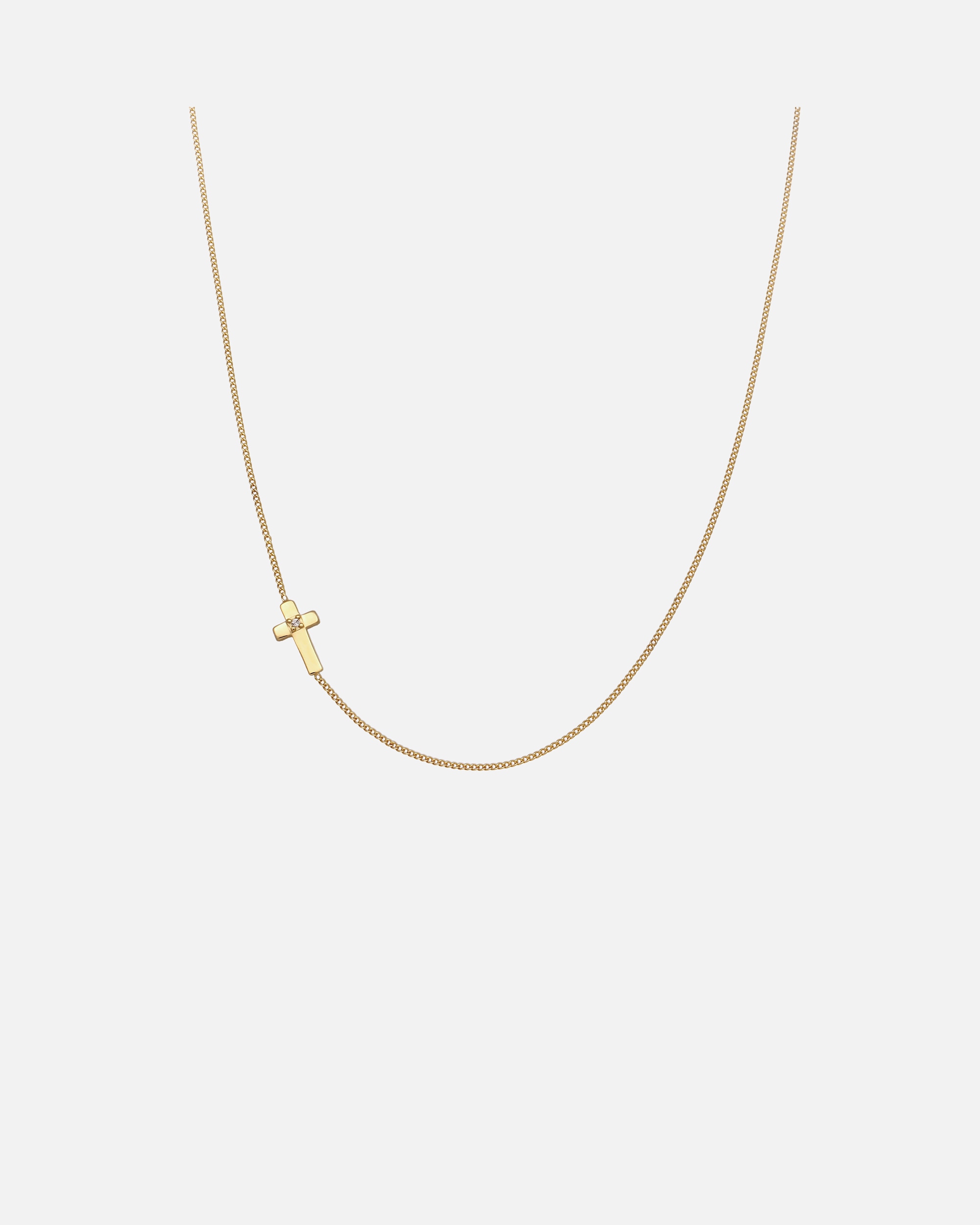 Collana di Femmina Elli Collana con pendente Croce Swarovski Bianco 925 Sterling Silver goldfarben