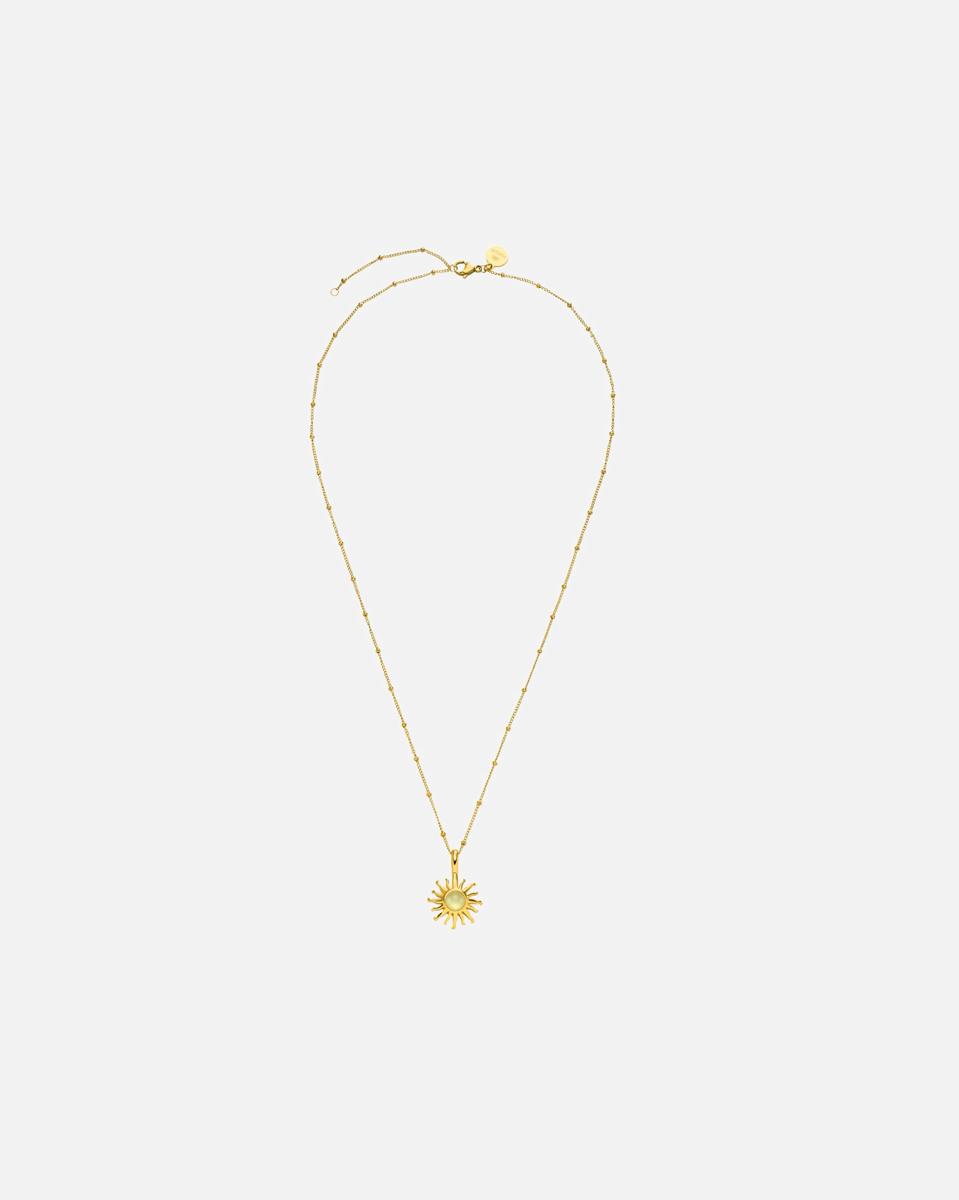 Collana di Unisex Purelei Sun Peridot Collana 100% acciaio inossidabile Oro