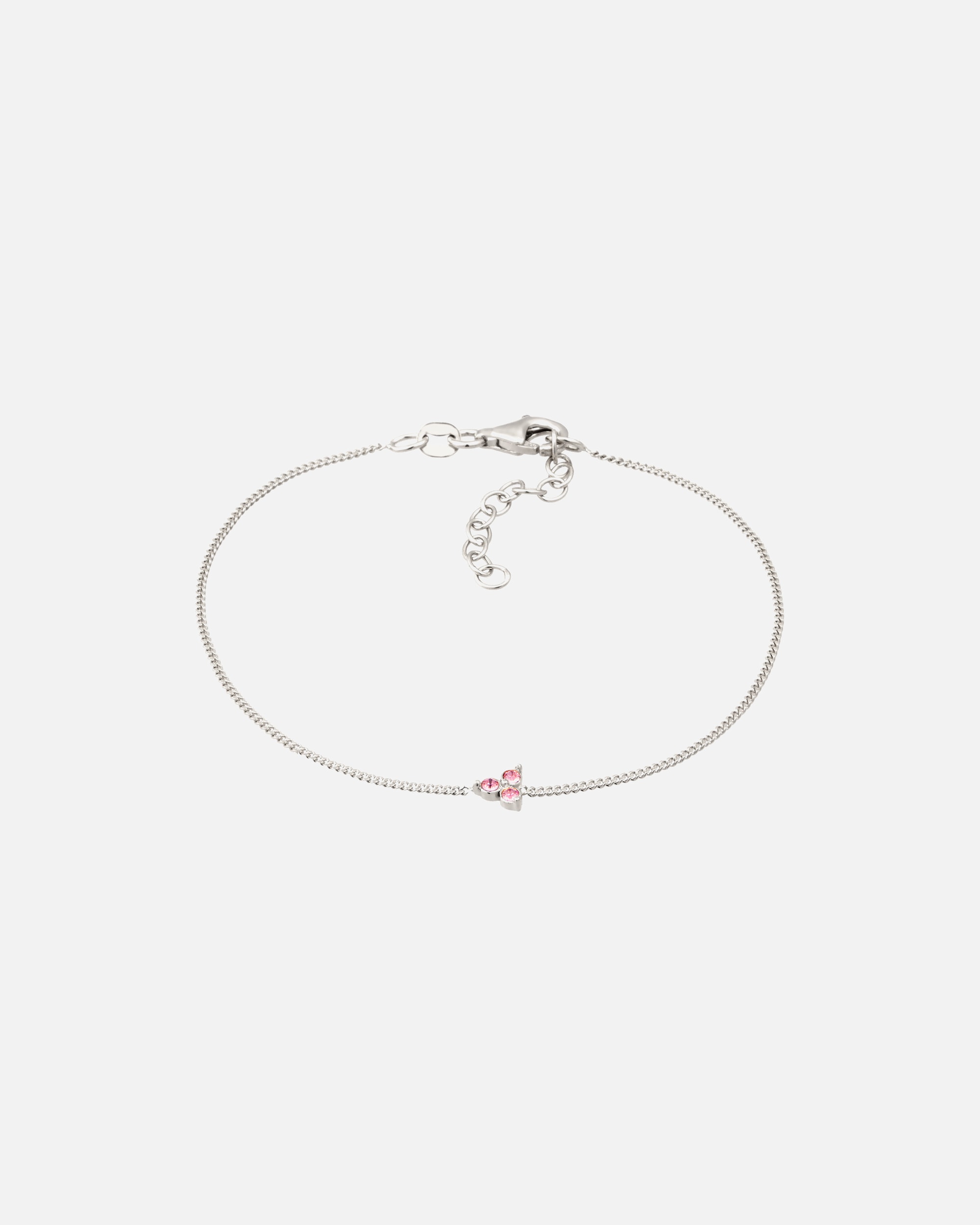 Braccialetto di Femmina Elli Bracciale con Pietre Cristalli Vetro Rosa 925 Sterling Silver silberfarben