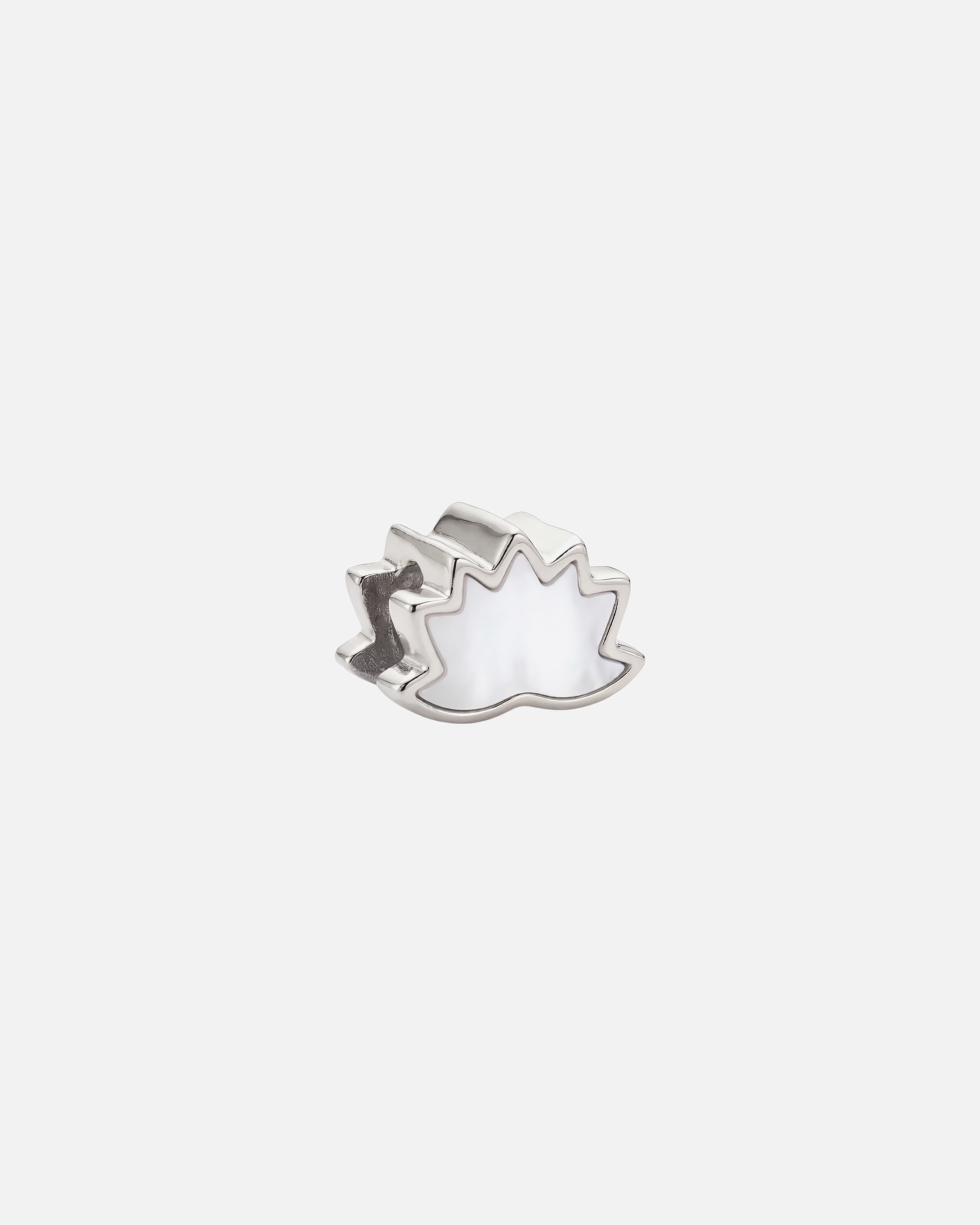 Pendente di Unisex Purelei LEI Shiny Lotus Ciondolo 100% acciaio inossidabile Argento