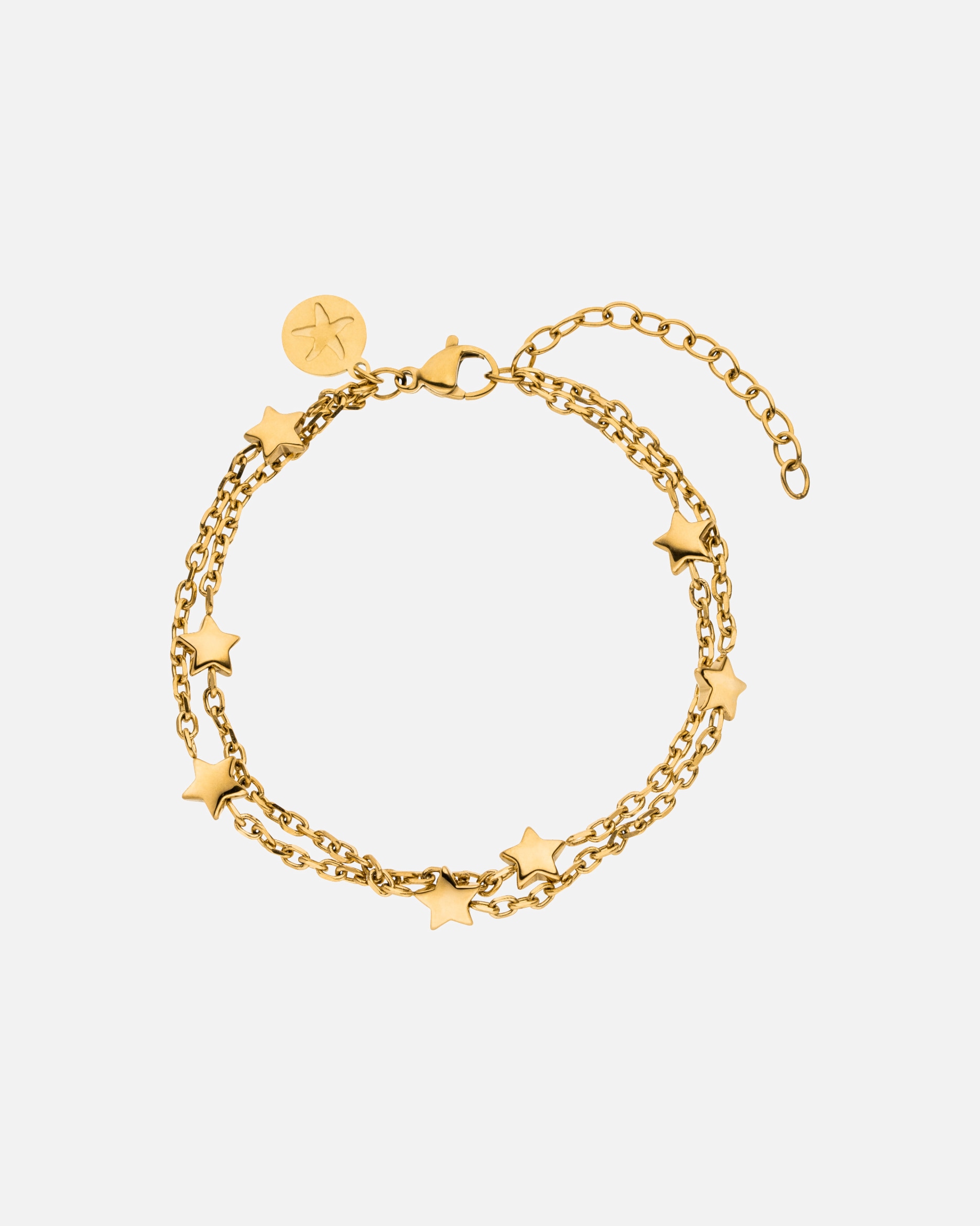 Braccialetto di Unisex Purelei Star Bracciale 100% acciaio inossidabile 16–20 cm