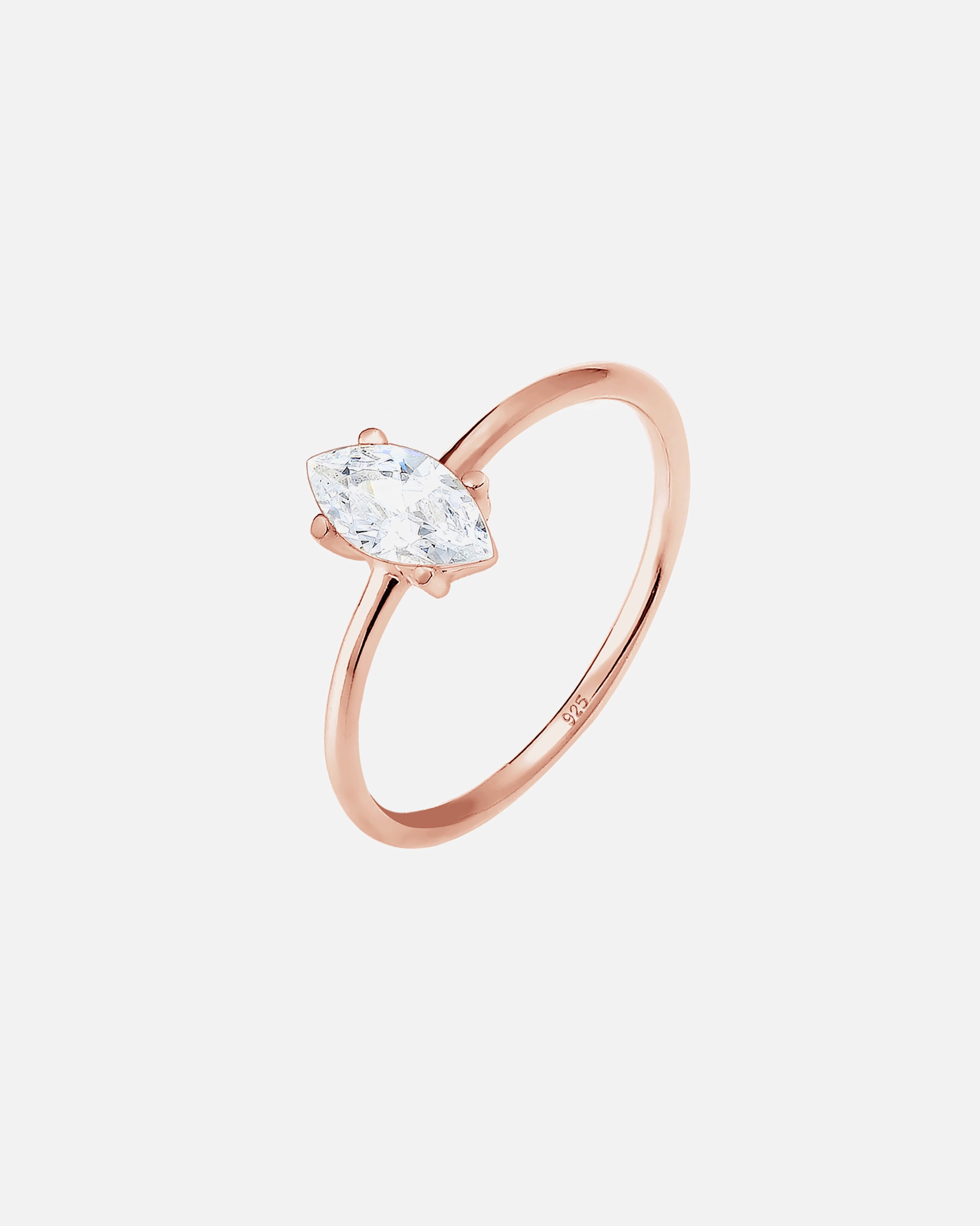 Anello di Femmina Elli Marchesa del fidanzamento femminile con pietra di zirconio in argento sterling 925 52