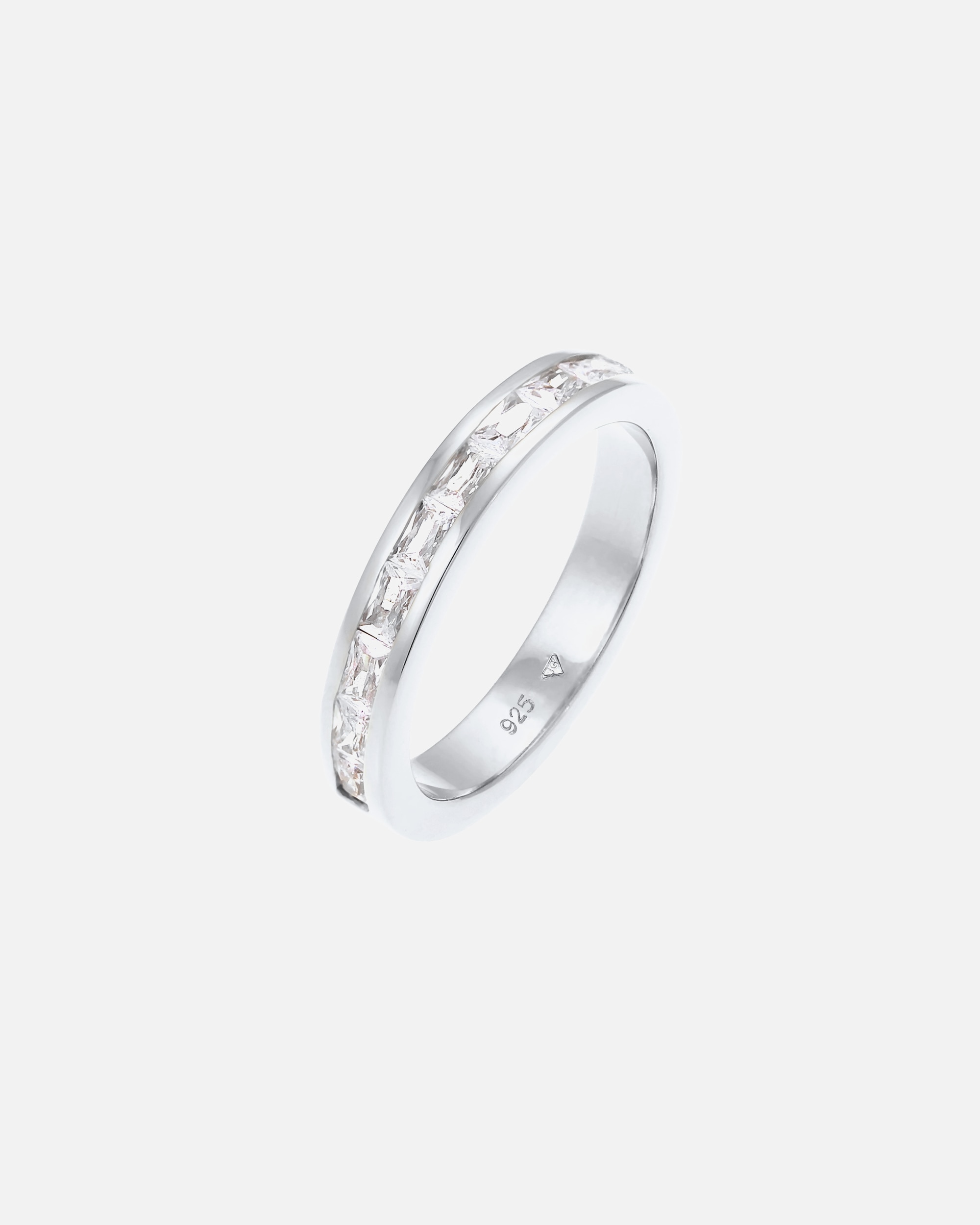 Anello di Femmina Elli Anello Tagliare Bacchetta Elegante in Argento Sterling 925 con Cristalli di Zirconia 56